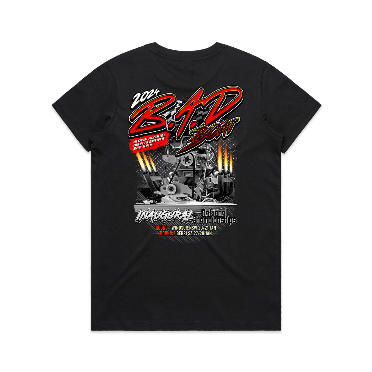 B.A.D Boat 2024 Event Ladies Tee