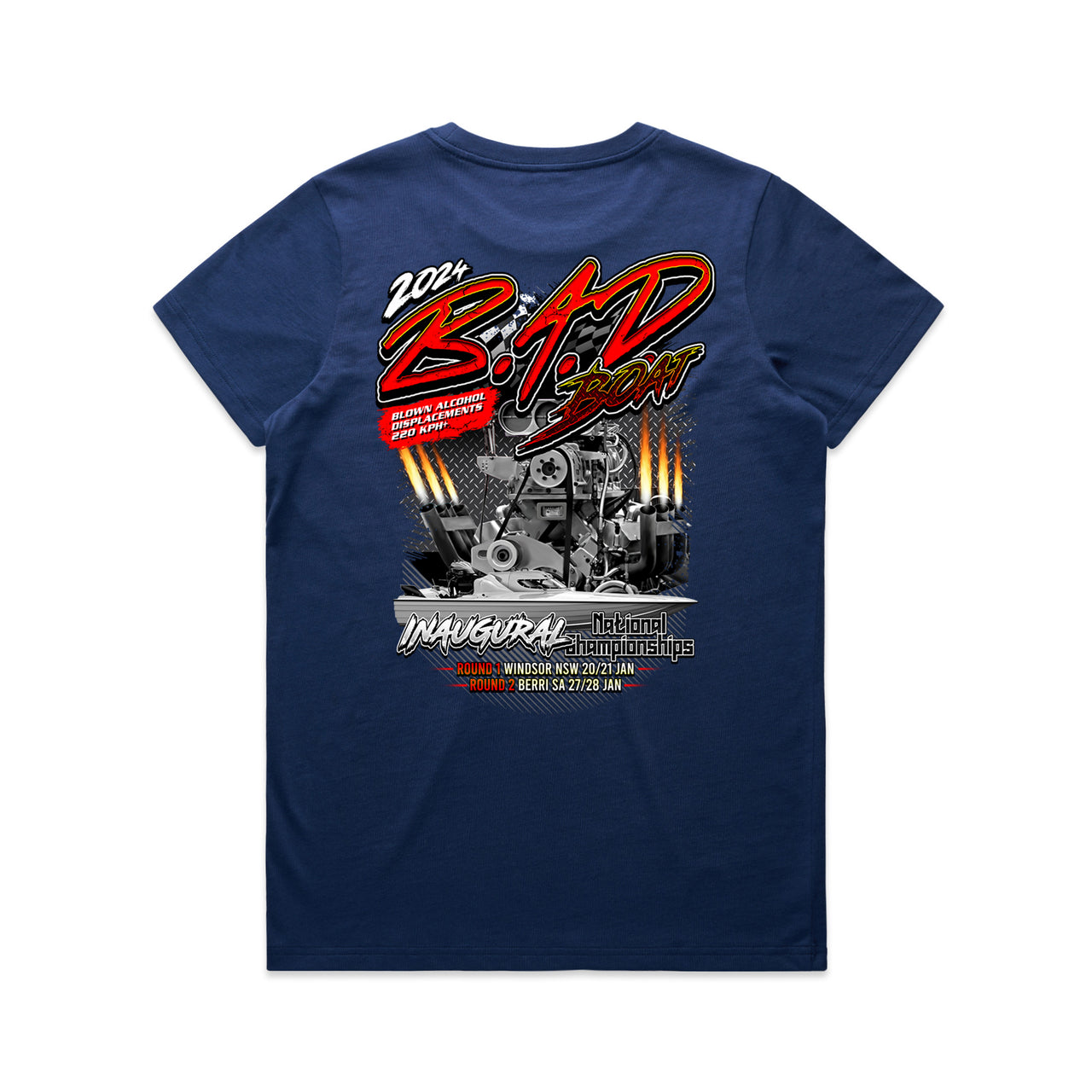 B.A.D Boat 2024 Event Ladies Tee