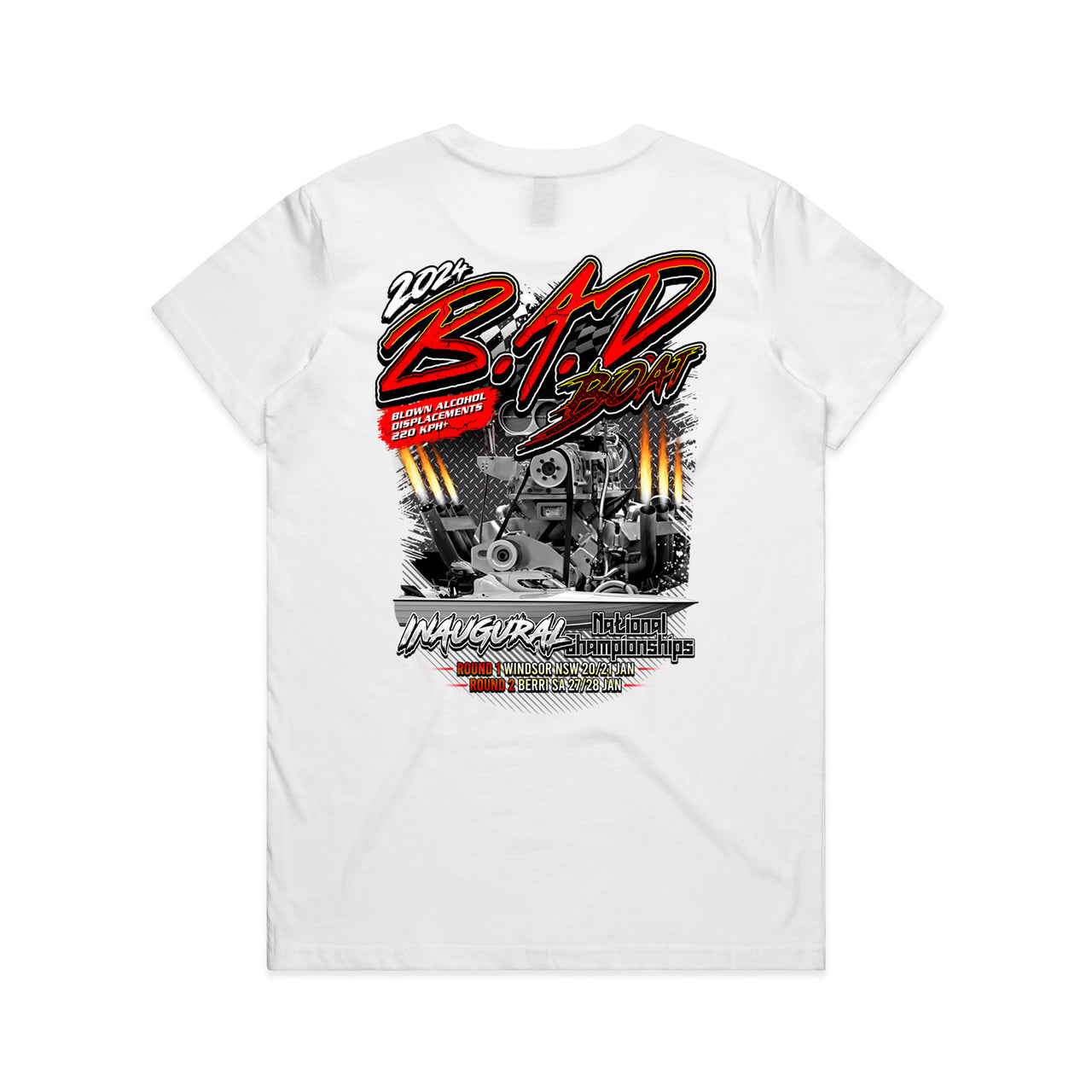 B.A.D Boat 2024 Event Ladies Tee
