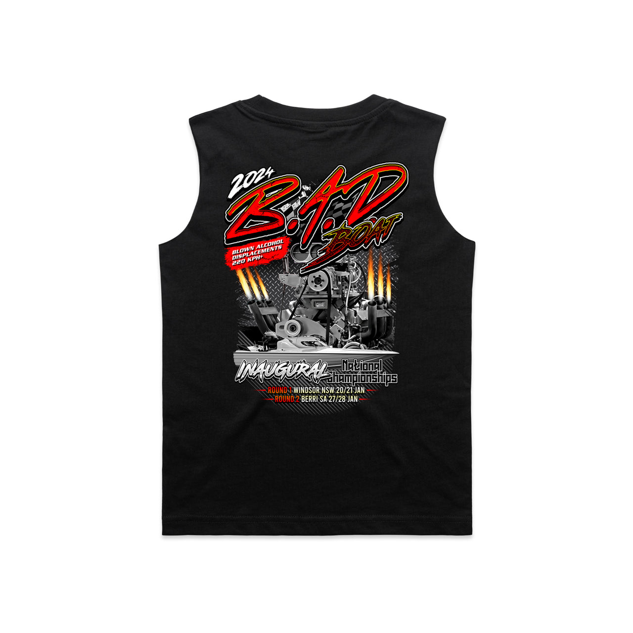 B.A.D Boat 2024 Event Youth Kids Tank