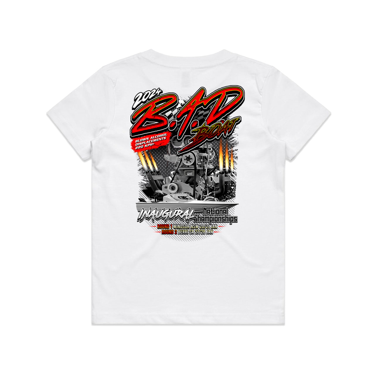 B.A.D Boat 2024 Event Youth Kids Tee