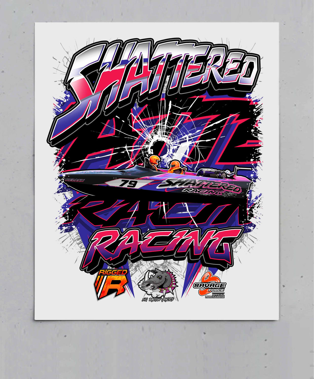 Shattered Racing Team Poster