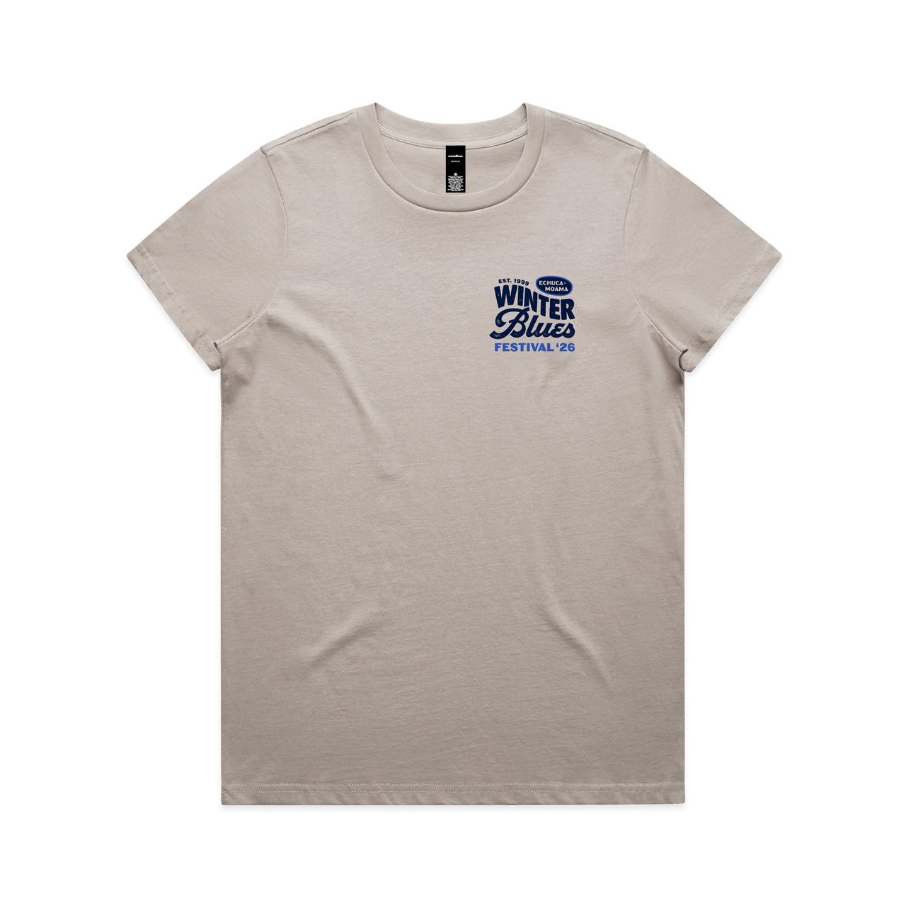 Echuca Moama Winter Blues 2026 Ladies Band List Tee