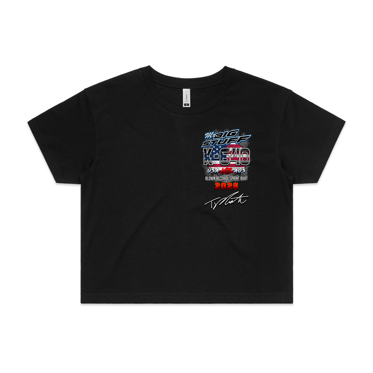 Mr Big Stuff Ladies Crop Tee