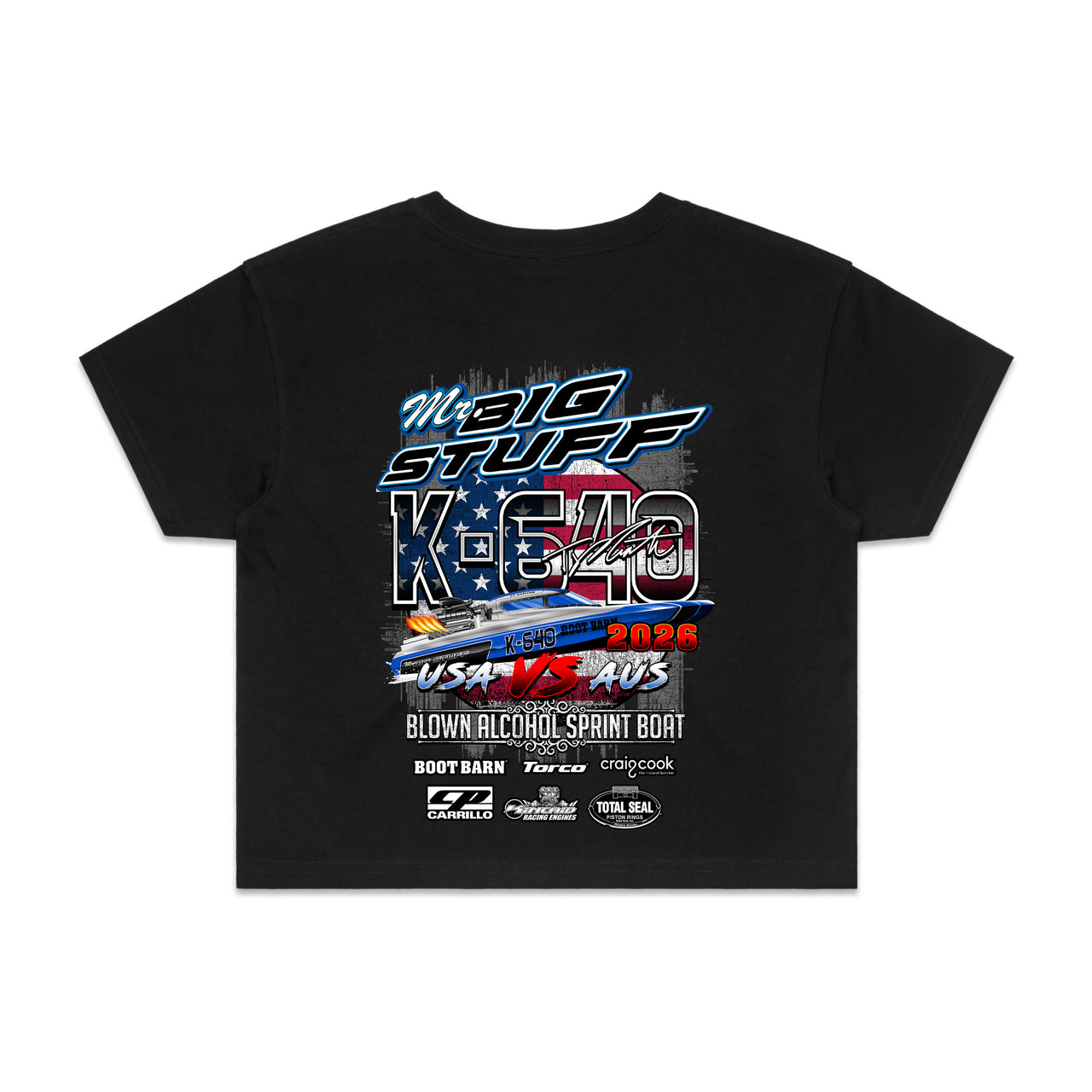 Mr Big Stuff Ladies Crop Tee