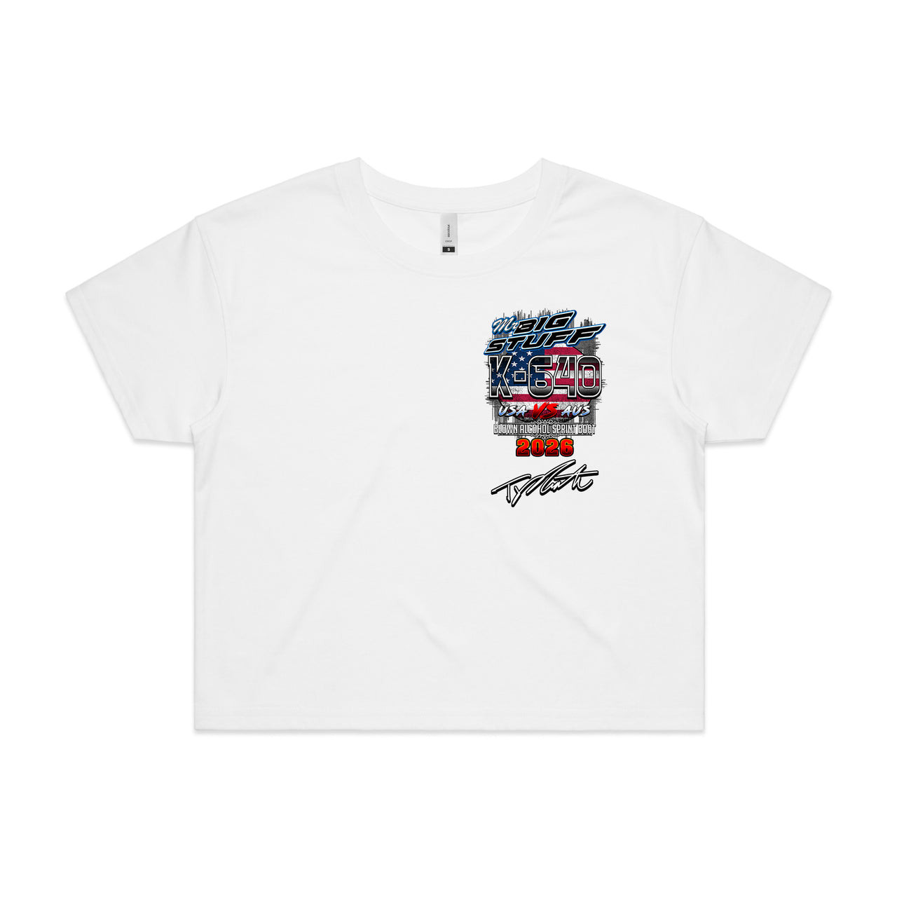 Mr Big Stuff Ladies Crop Tee