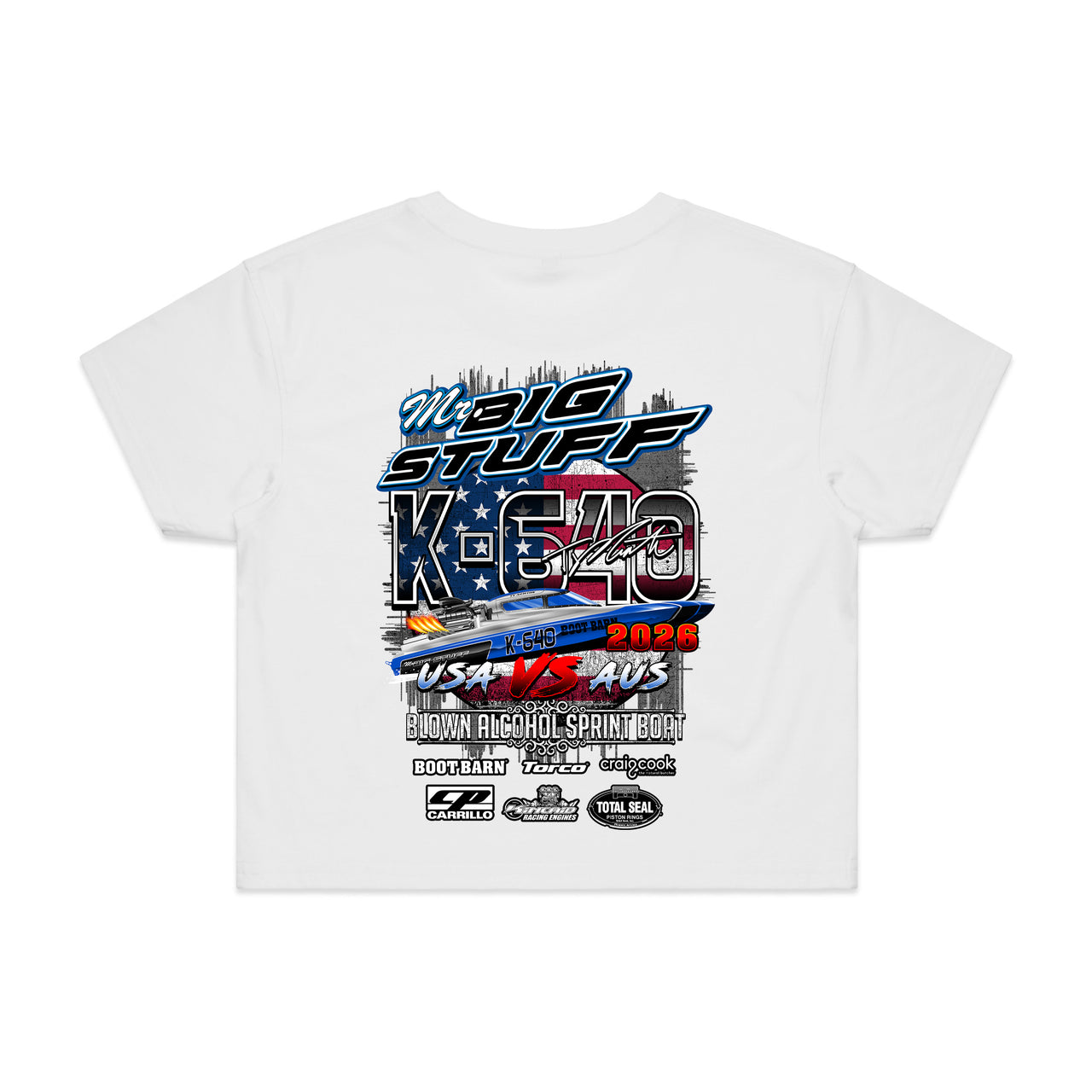 Mr Big Stuff Ladies Crop Tee