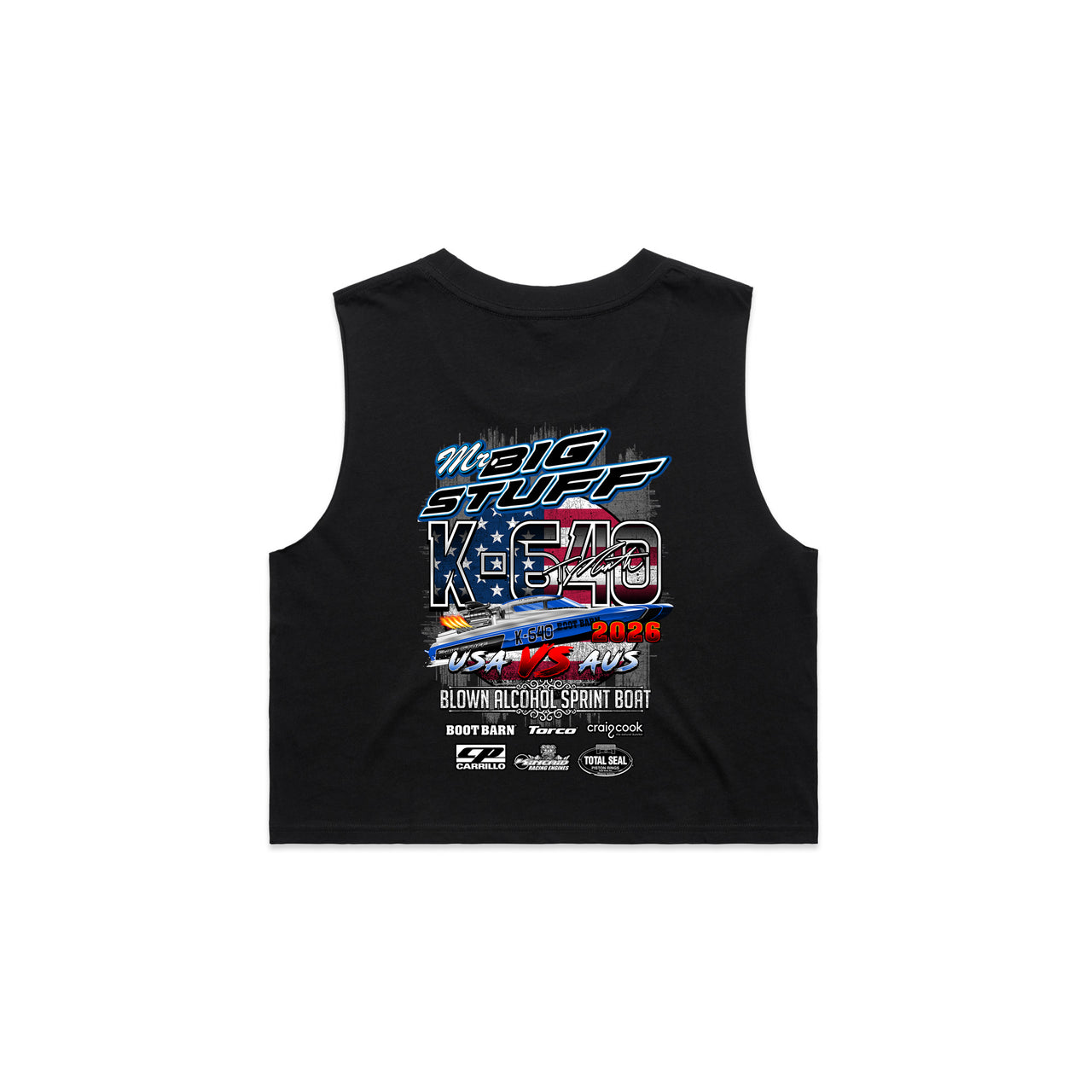 Mr Big Stuff Ladies Crop Tank