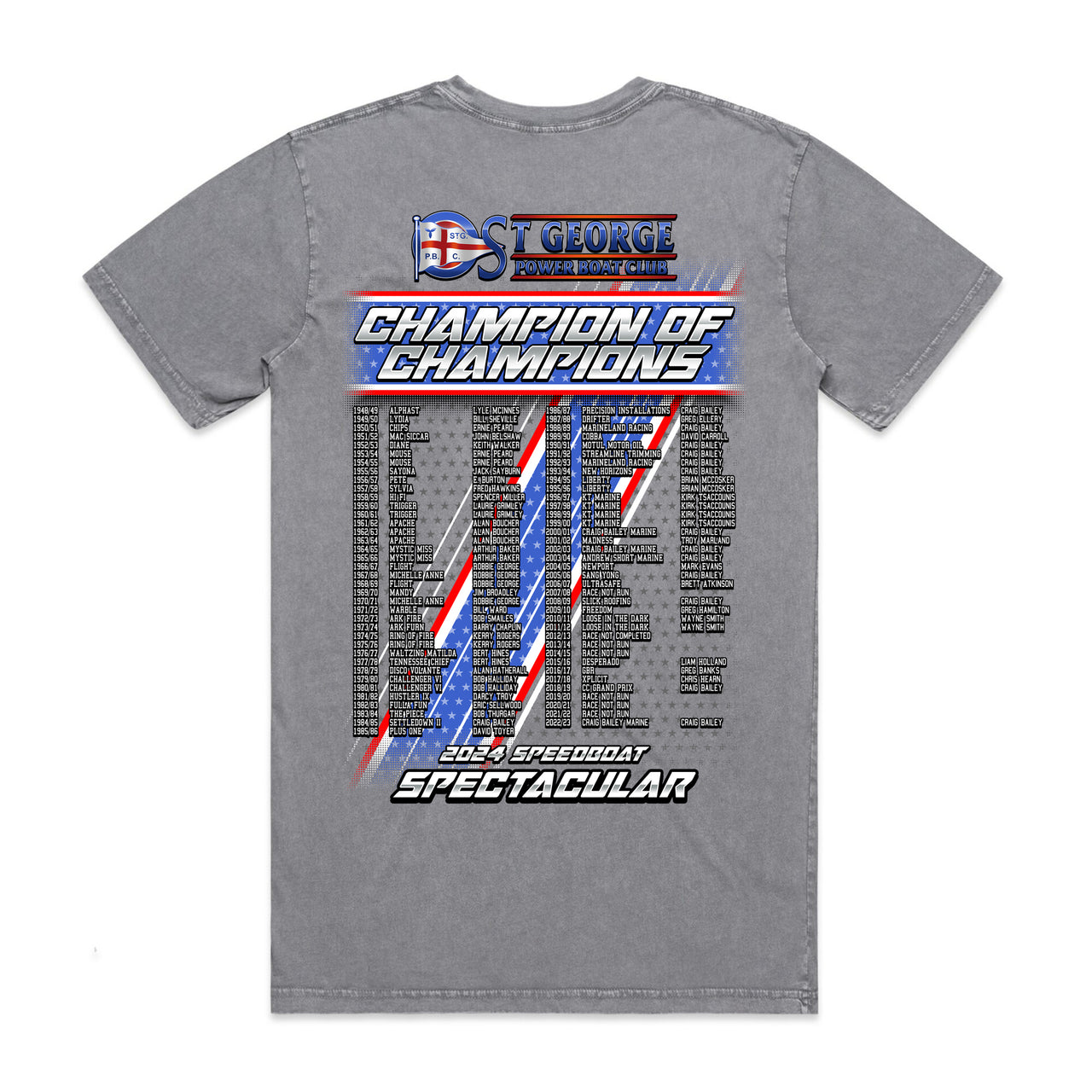 Champion of Champions 2024 Men's Stone Wash Tee
