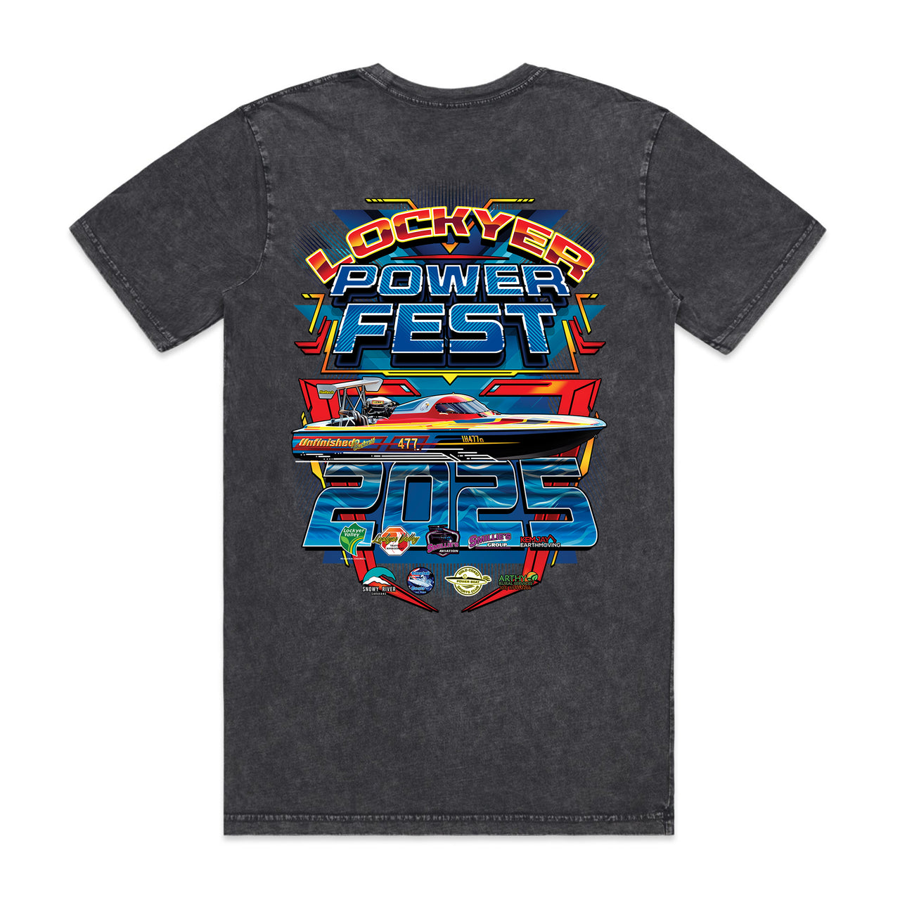Lockyer Power Fest 2025 Stone Wash Tee