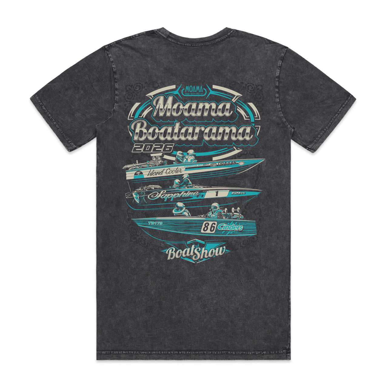 Moama Boatarama 2026 Men's Stonewash Tee