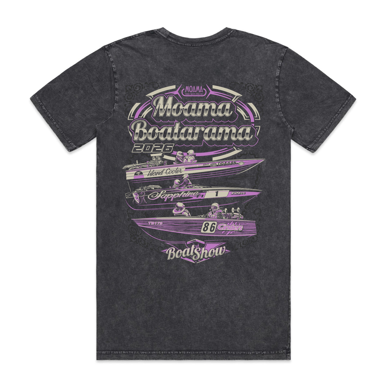 Moama Boatarama 2026 Men's Stonewash Tee