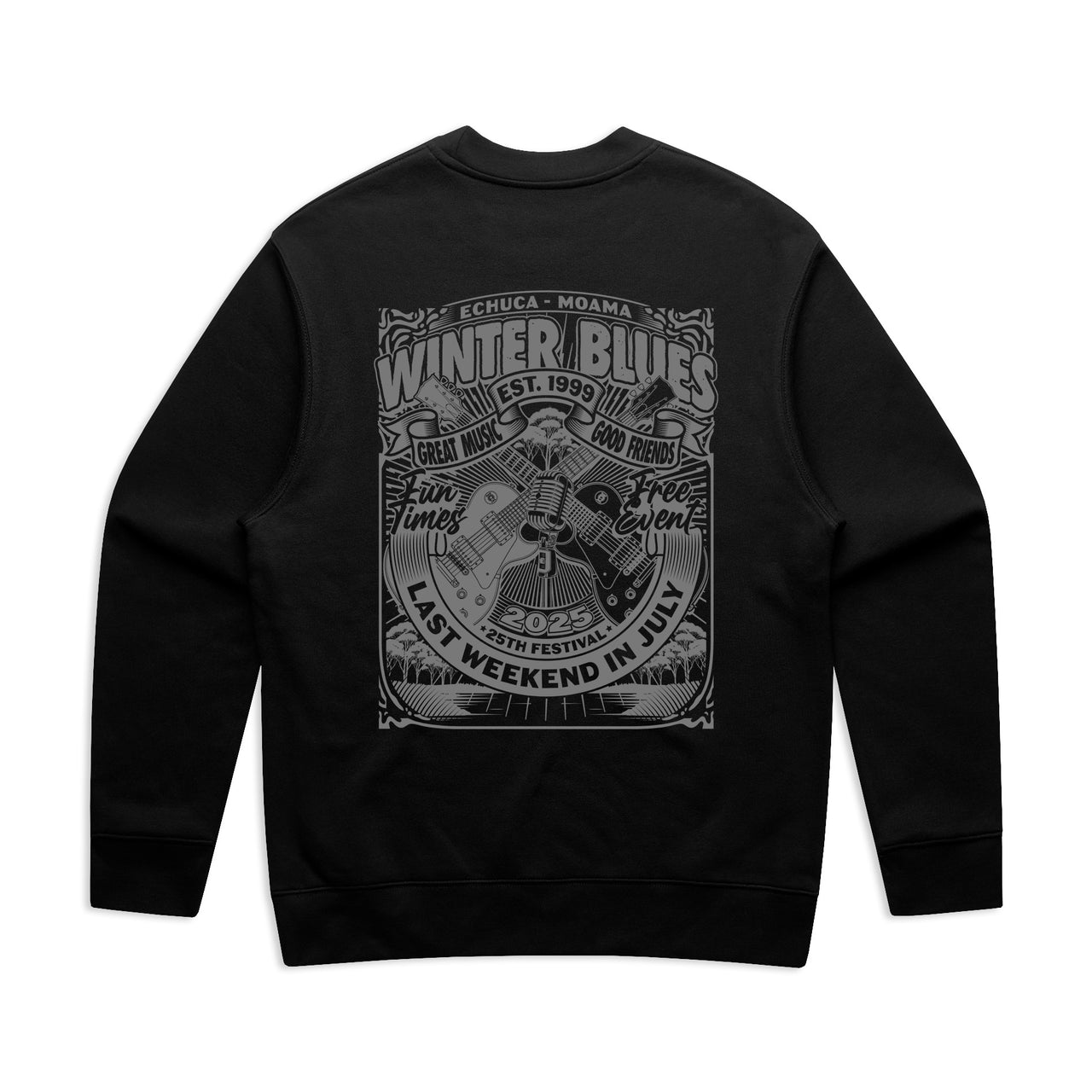 Winter Blues 2025 Men's Relax Guitar Crew