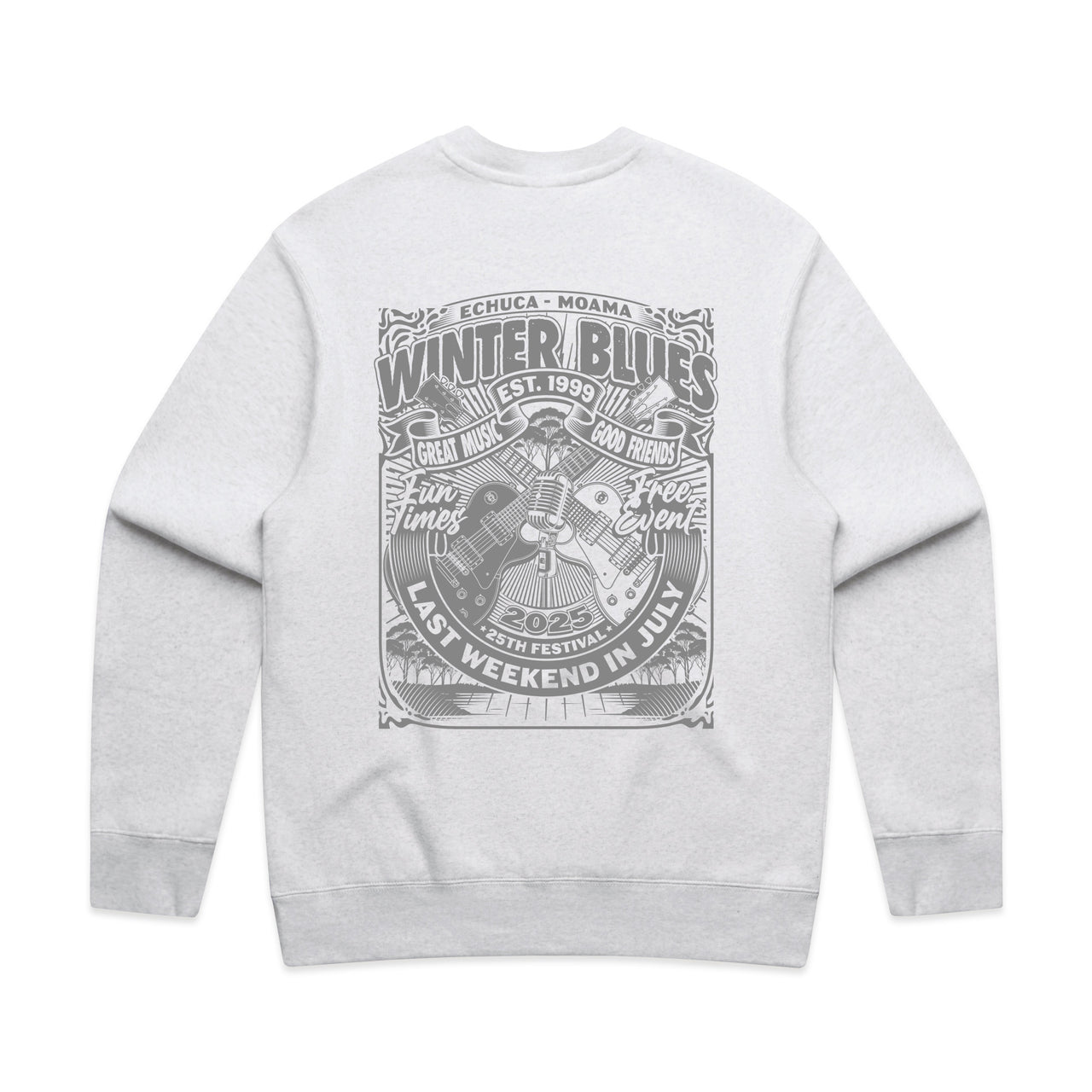 Winter Blues 2025 Men's Relax Guitar Crew