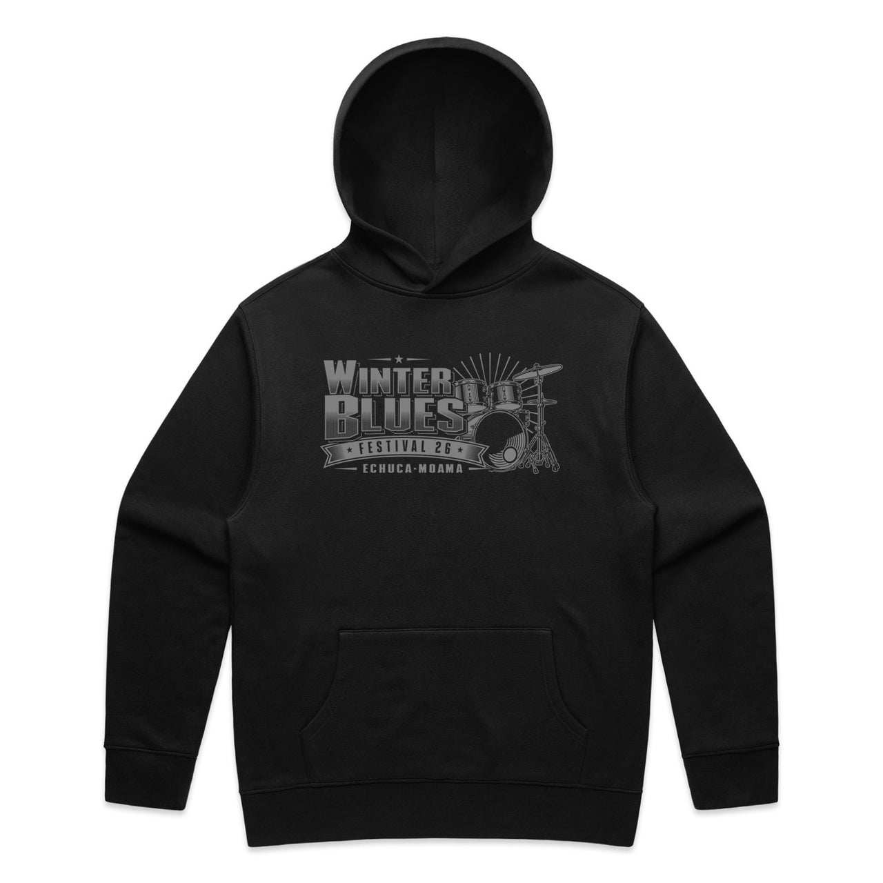 Echuca Moama Winter Blues 2026 Men's Relax Guitar Hood