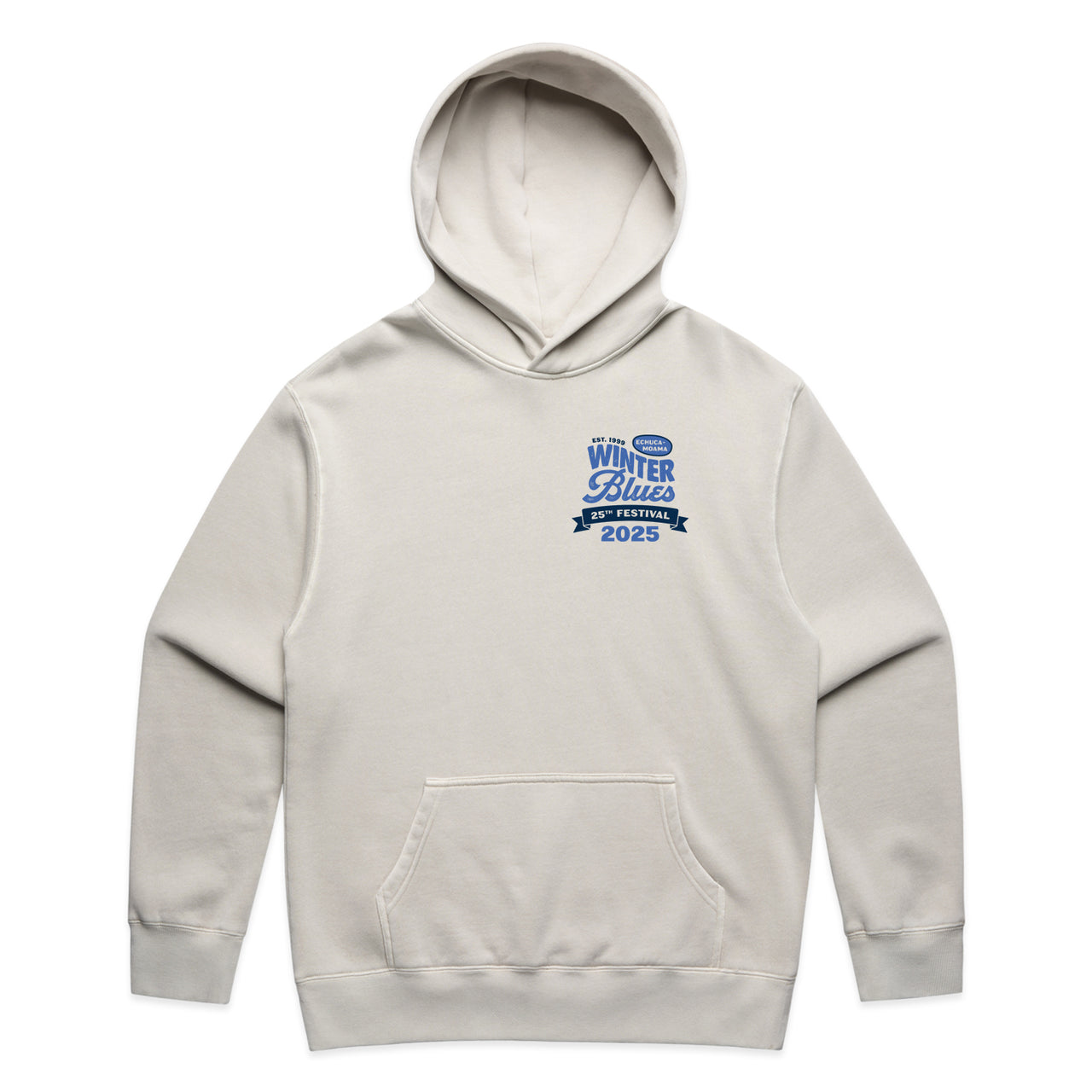 Winter Blues 2025 Men's Relax Faded Band List Hood