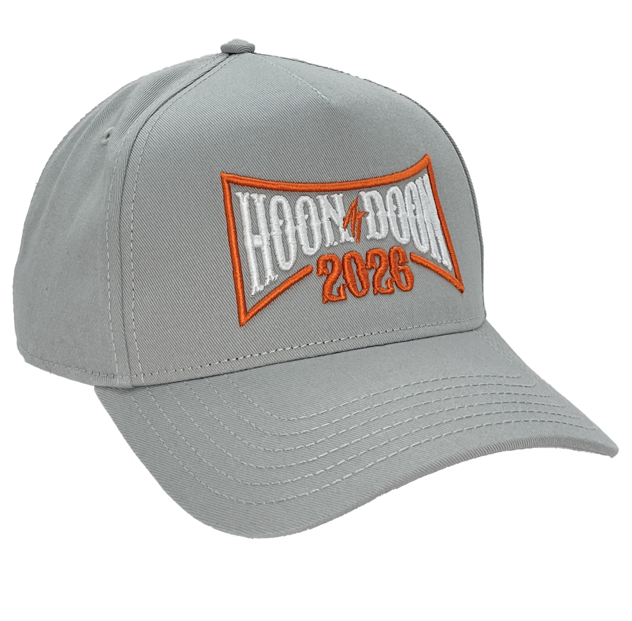 Hoon At Doon 2026 Grey Embroidered Cap