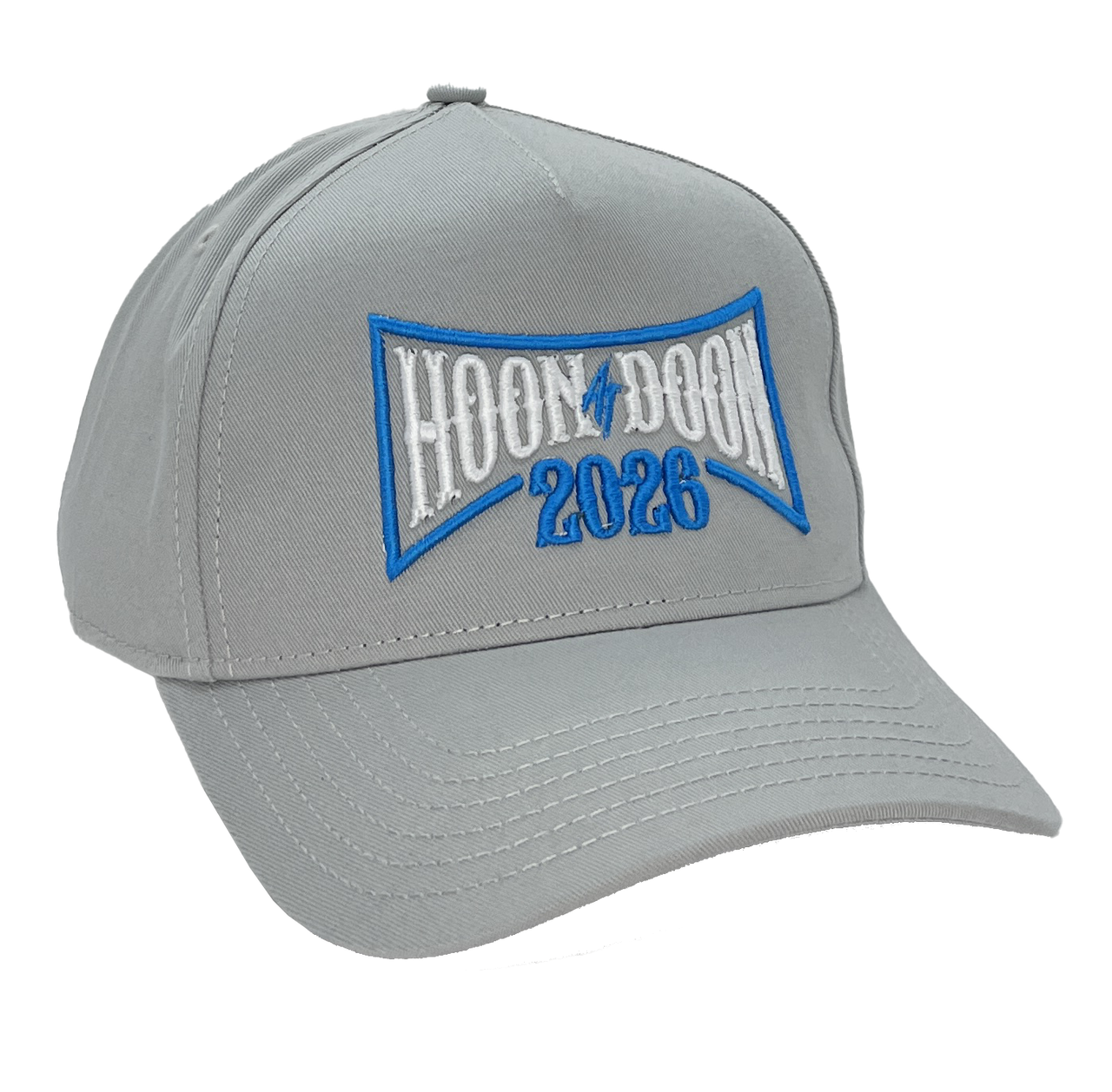 Hoon At Doon 2026 Grey Embroidered Cap