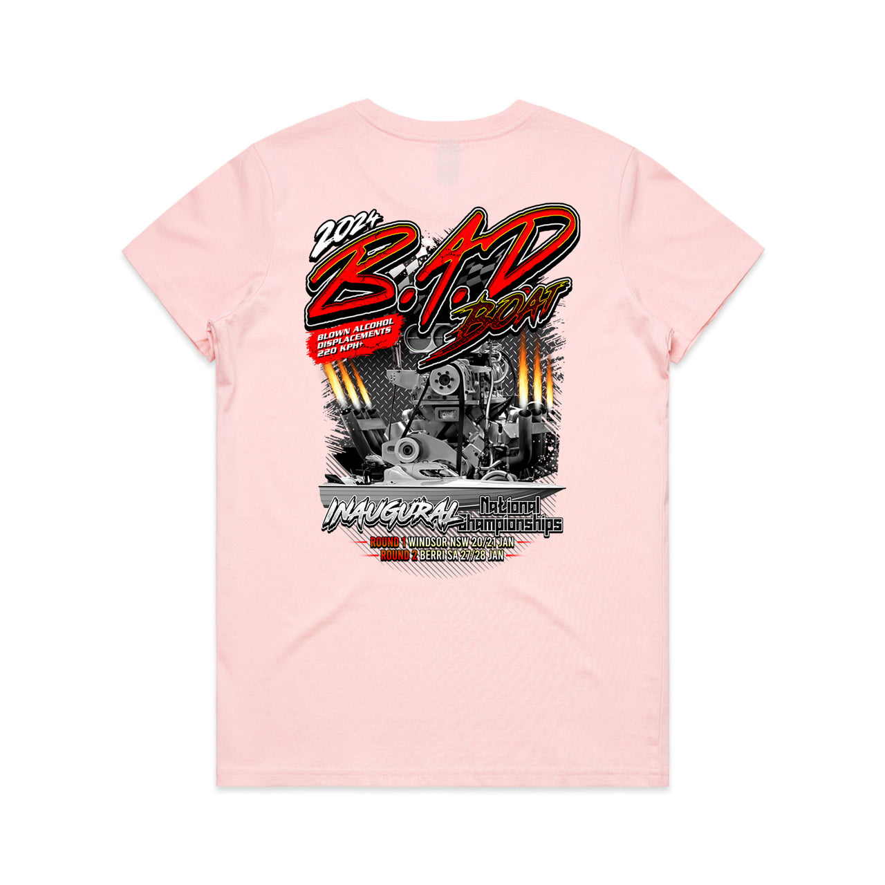 B.A.D Boat 2024 Event Ladies Tee