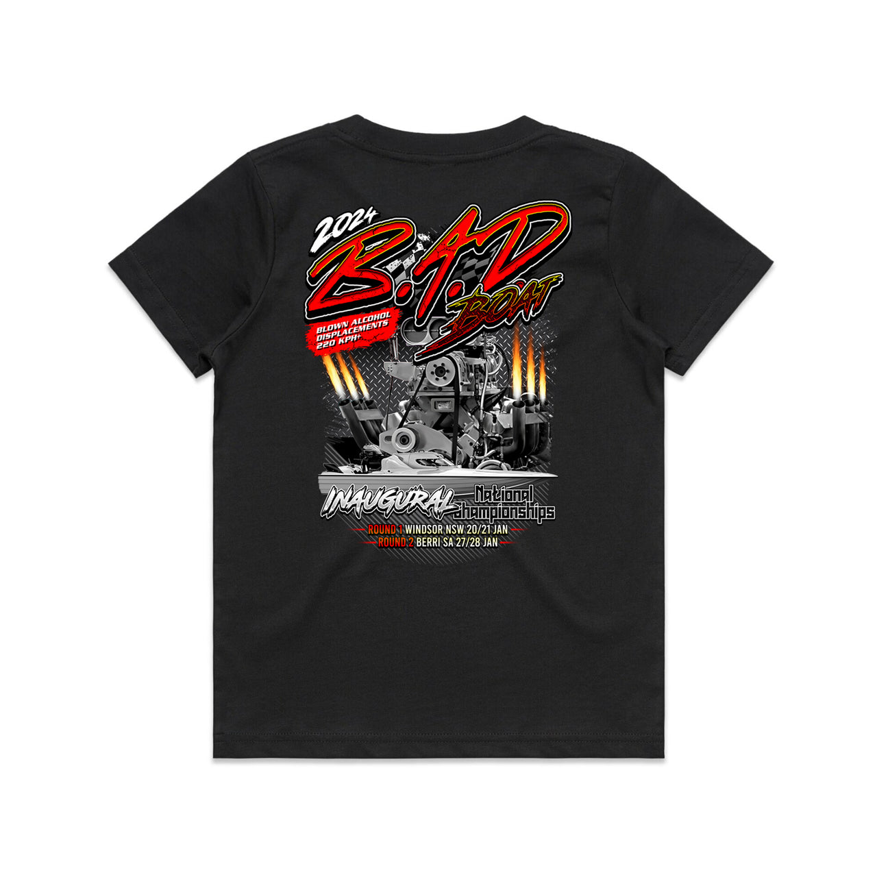 B.A.D Boat 2024 Event Youth Kids Tee