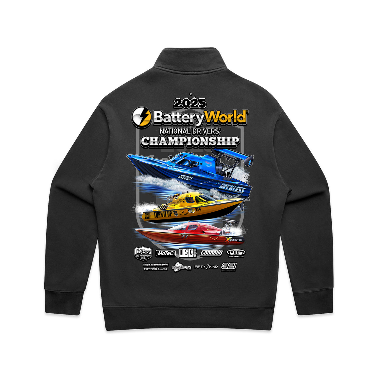 National Driver's Championship 2025 Relax Faded Half Zip