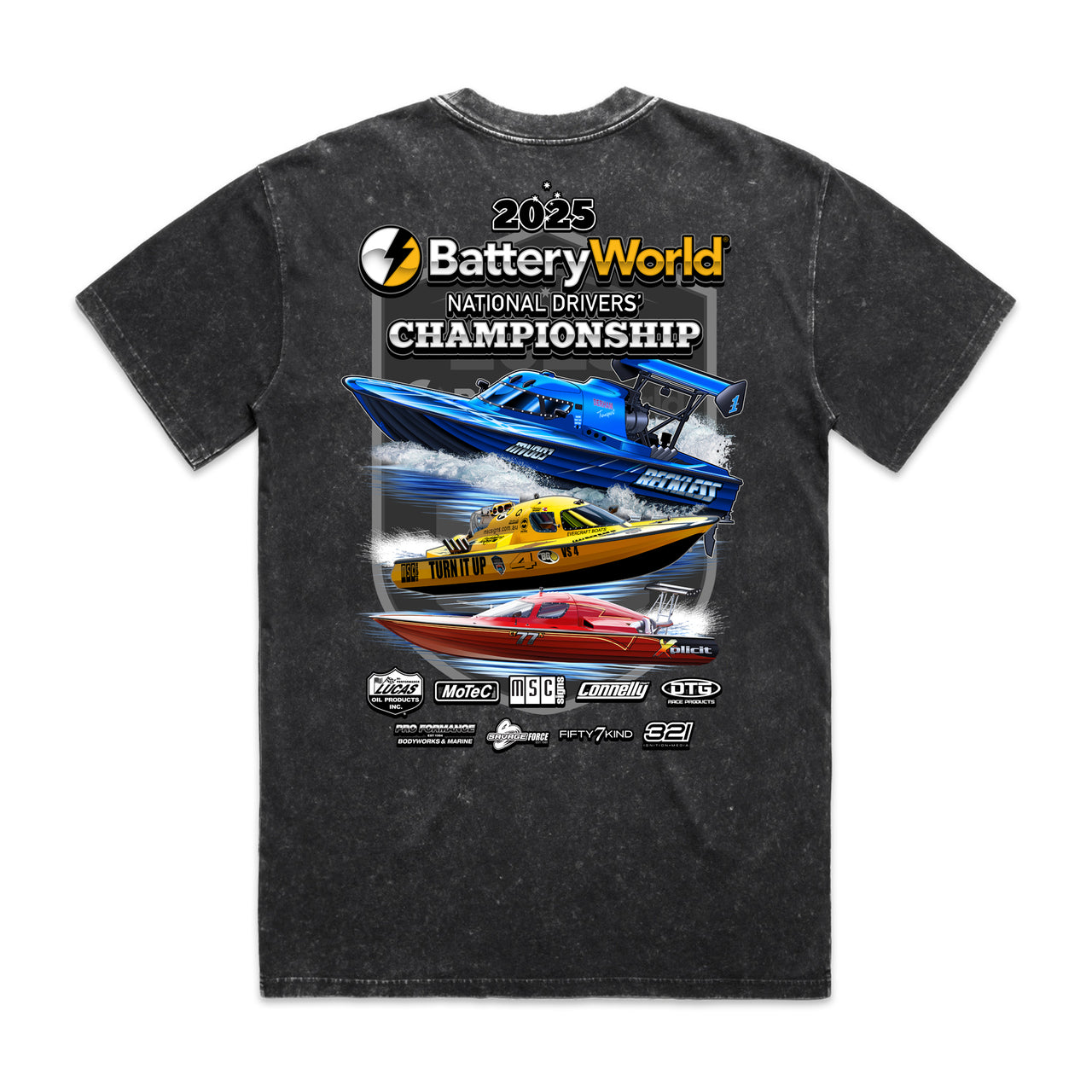 National Driver's Championship 2025 Men's Stone Wash Heavy Tee