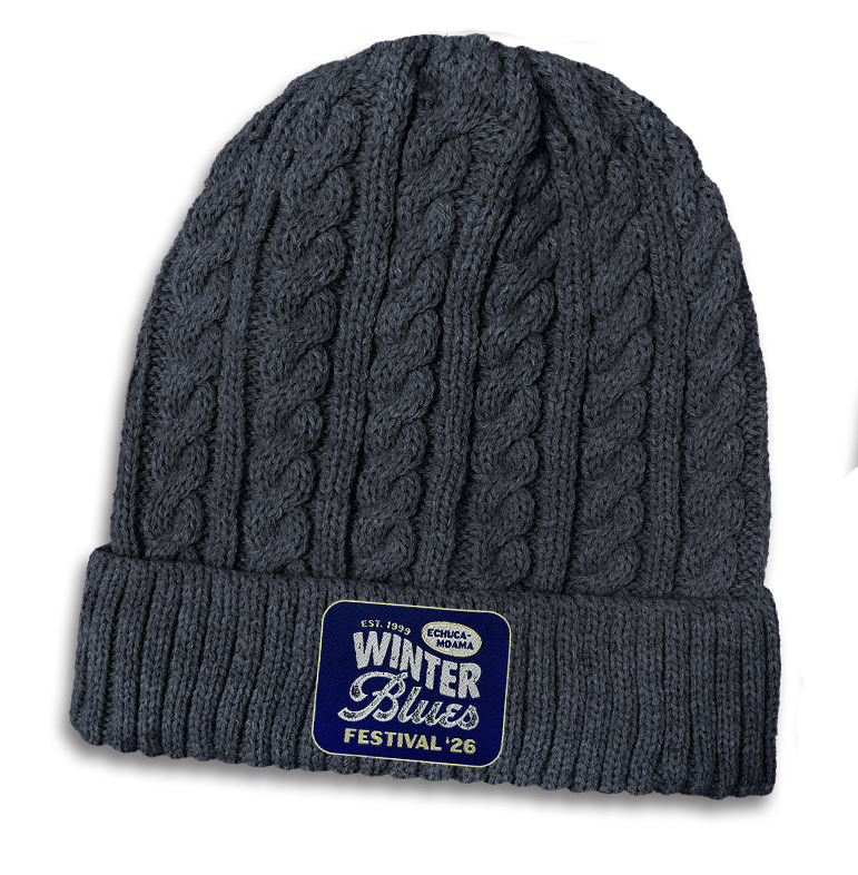 Echuca Moama Winter Blues 2026 Badged Beanie