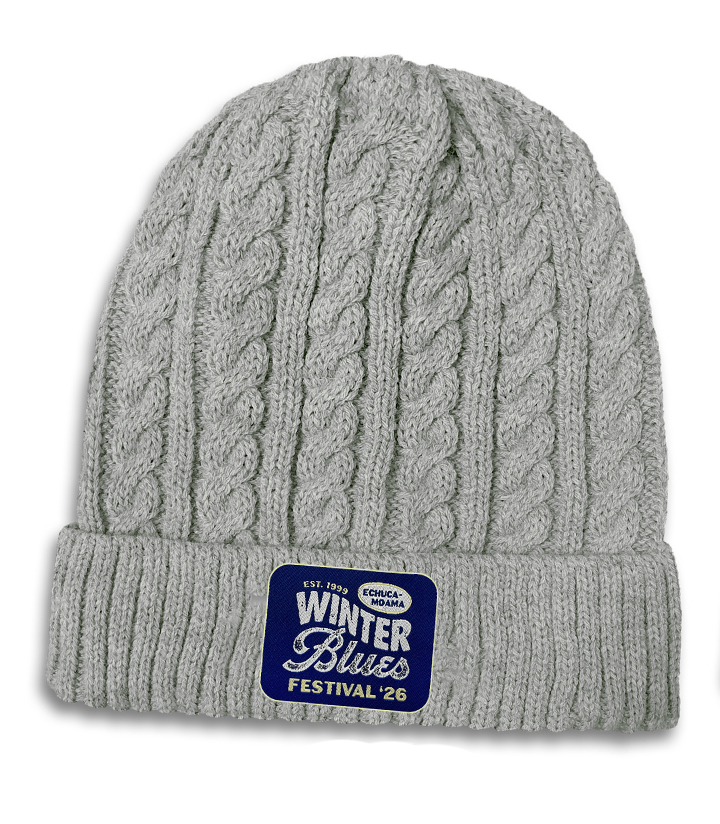 Echuca Moama Winter Blues 2026 Badged Beanie