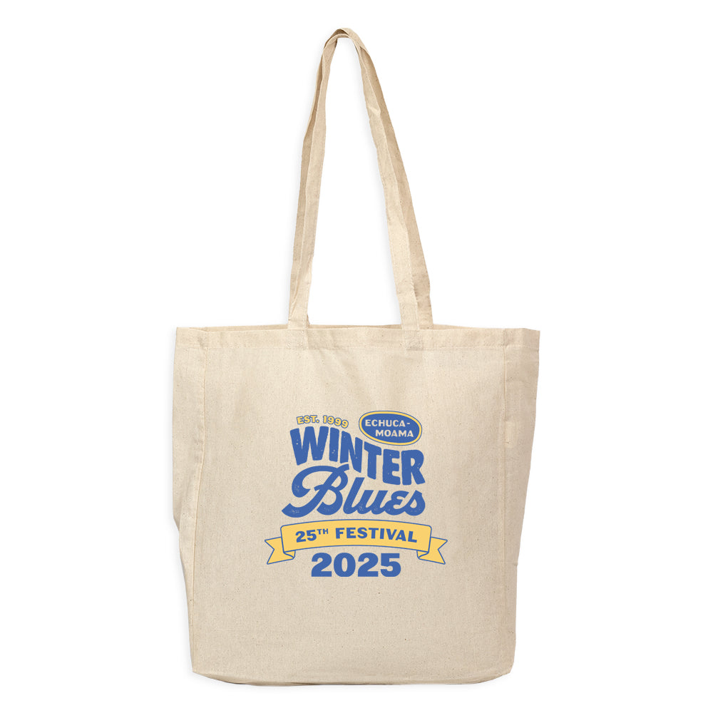 Winter Blues 2025 Calico Tote Bag
