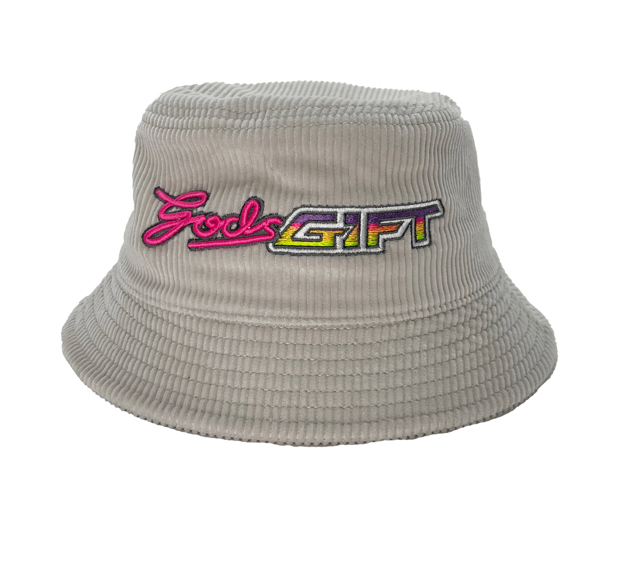 Gods Gift Corded Embroidered Bucket Hat