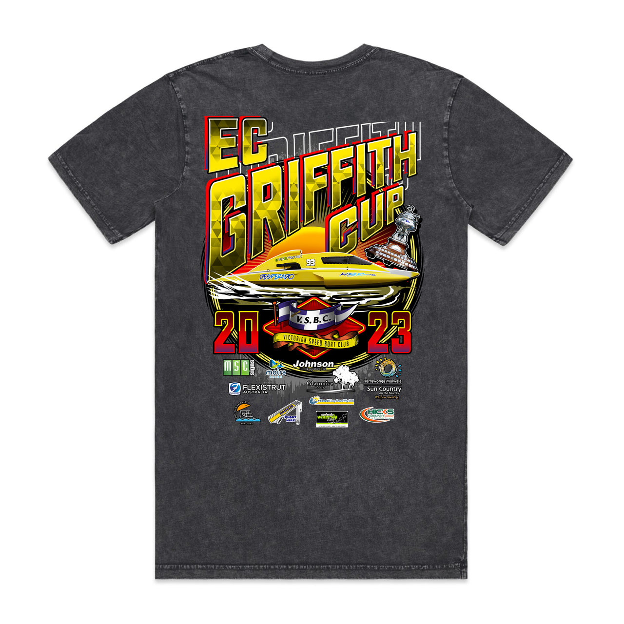 E.C Griffith Cup 2023 Event Men's Stone Wash Tee