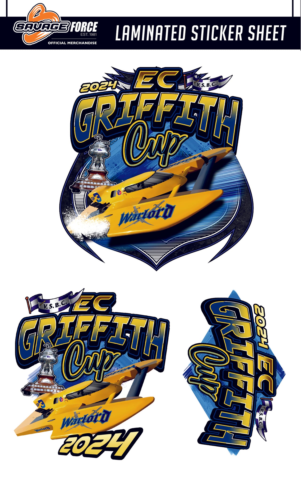 E.C Griffith Cup 2024 Sticker Sheet