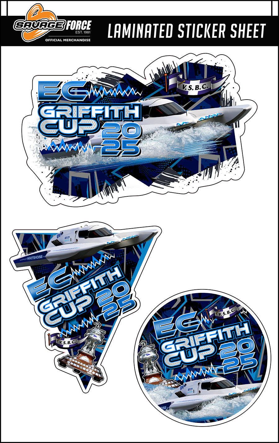 E.C Griffith Cup 2025 Sticker Sheet