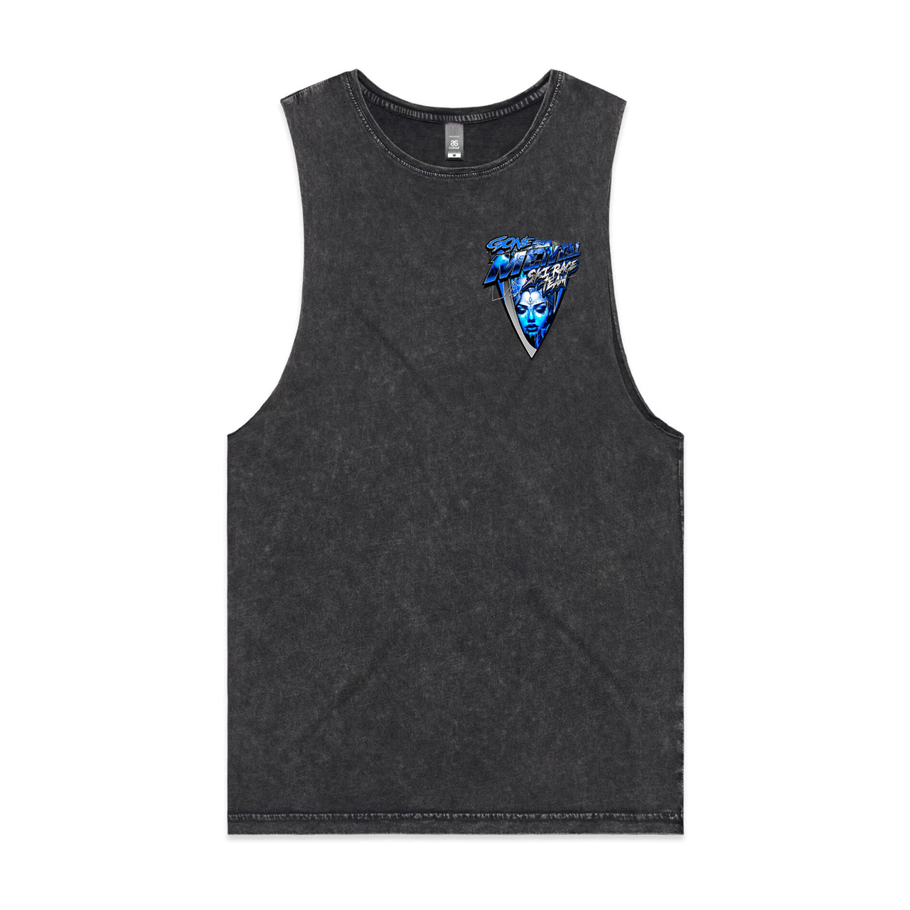 Gone Mental Ski Race Team Stone Wash Men's Tank