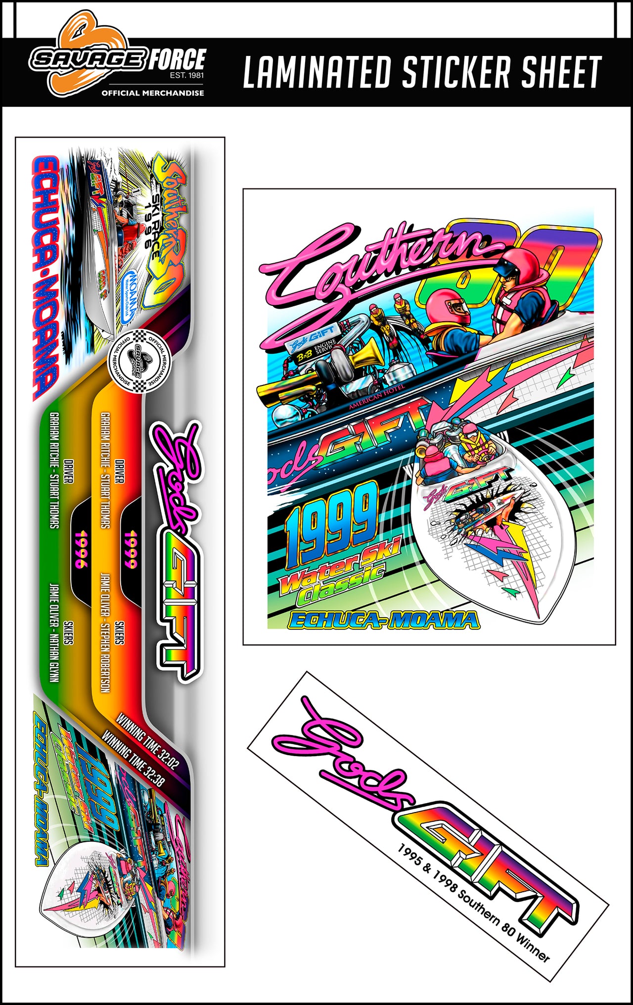 Gods Gift Southern 80 Sticker Sheet