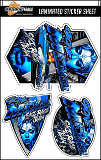 Thumbnail for Gone Mental Ski Race Team Sticker Sheet