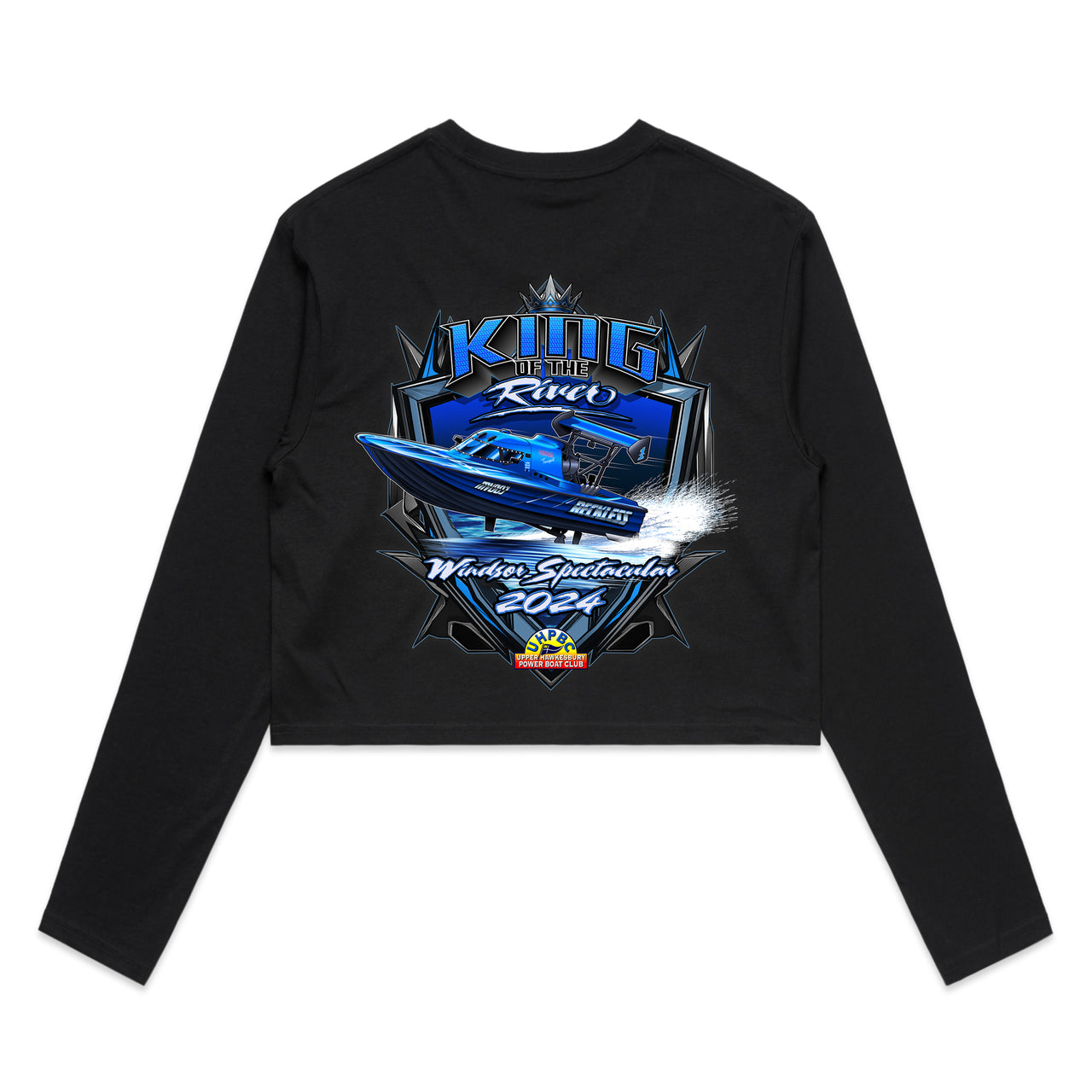 Windsor Spectacular 2024 King Of The River Ladies Crop Long Sleeve Tee