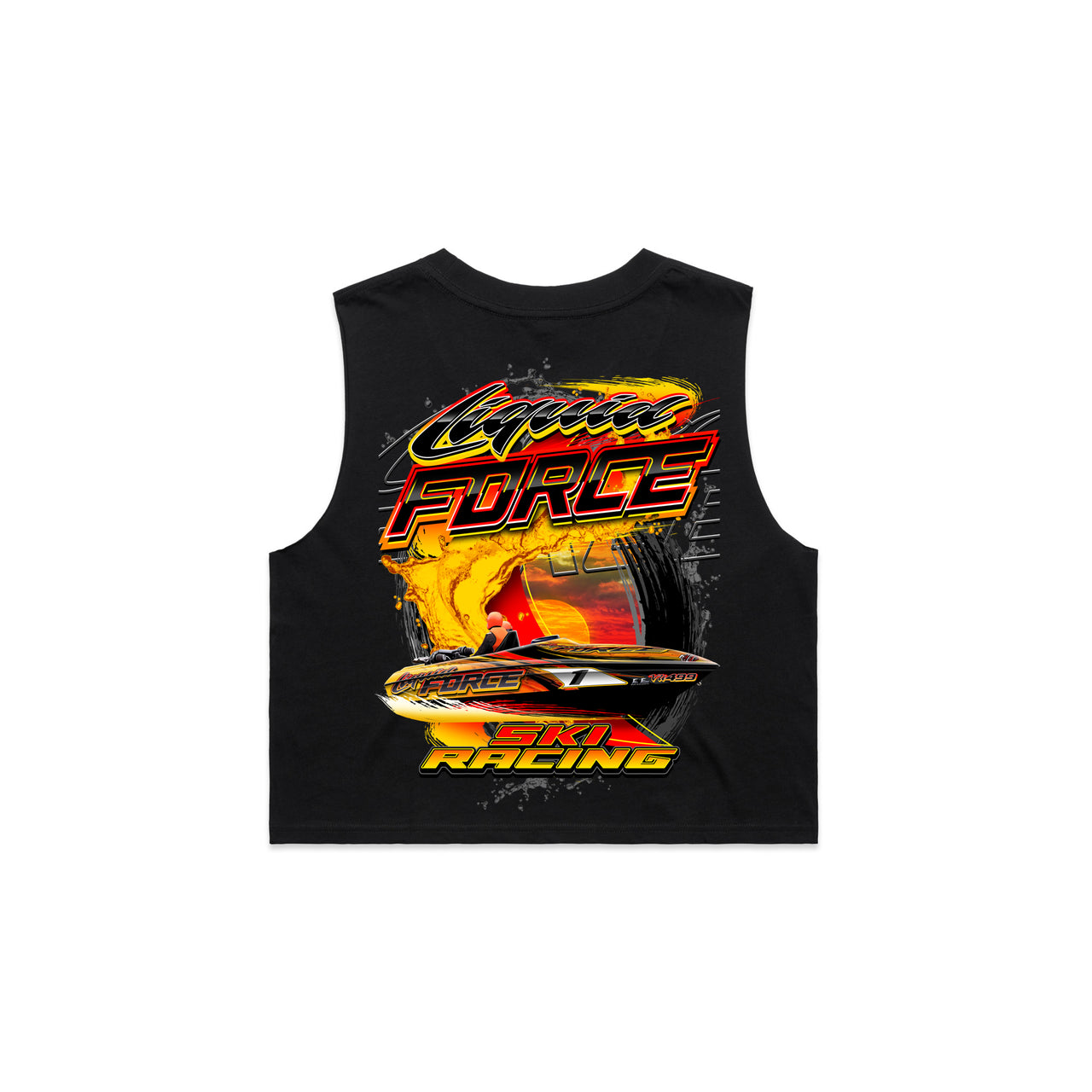 Liquid Force Ski Racing Ladies Crop Tank