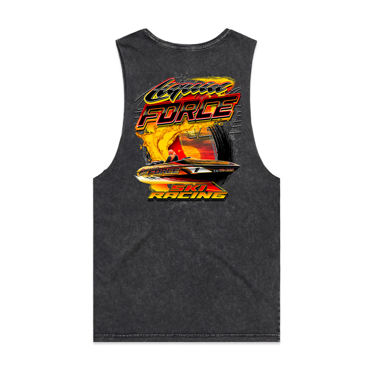 Liquid Force Ski Racing Stone Wash Men's Tank