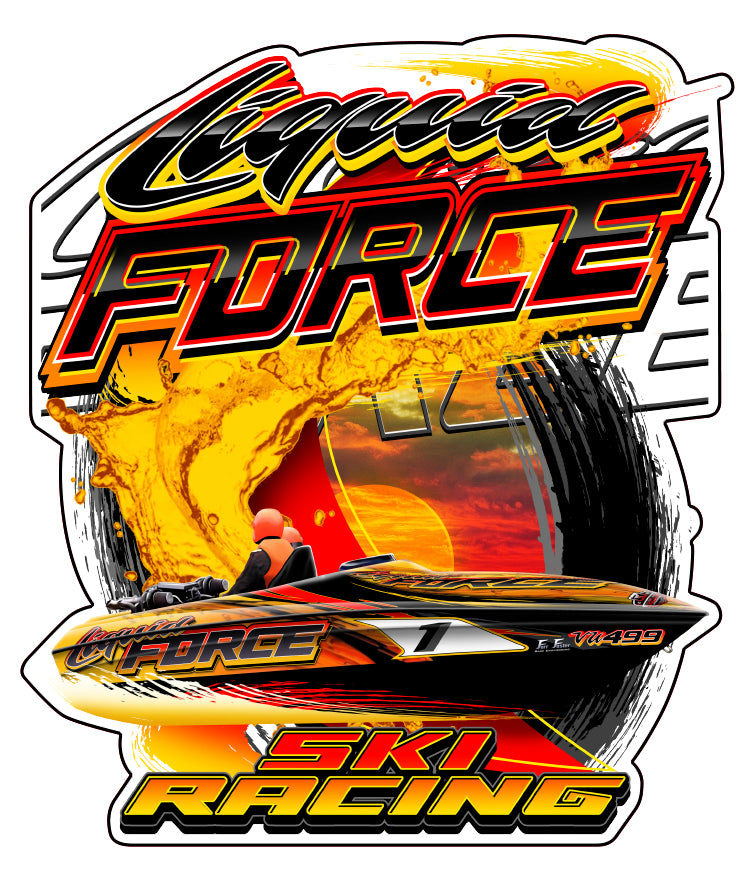 Liquid Force Ski Racing Single Sticker