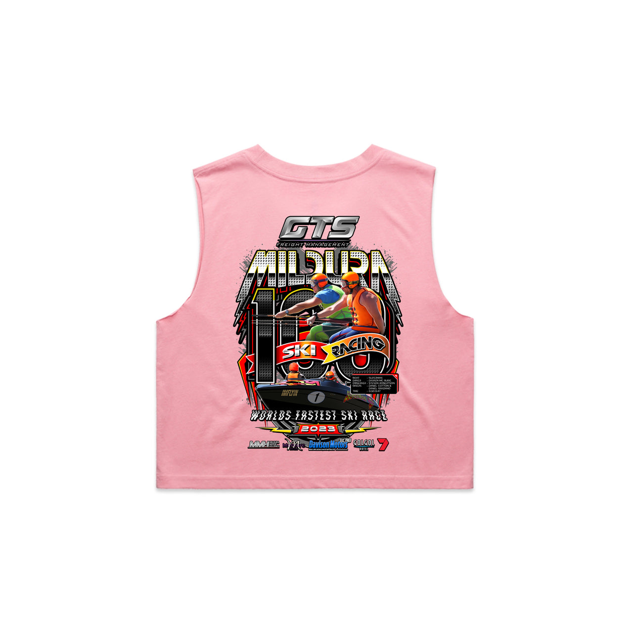 Mildura 100 2023 Event Ladies Crop Tank