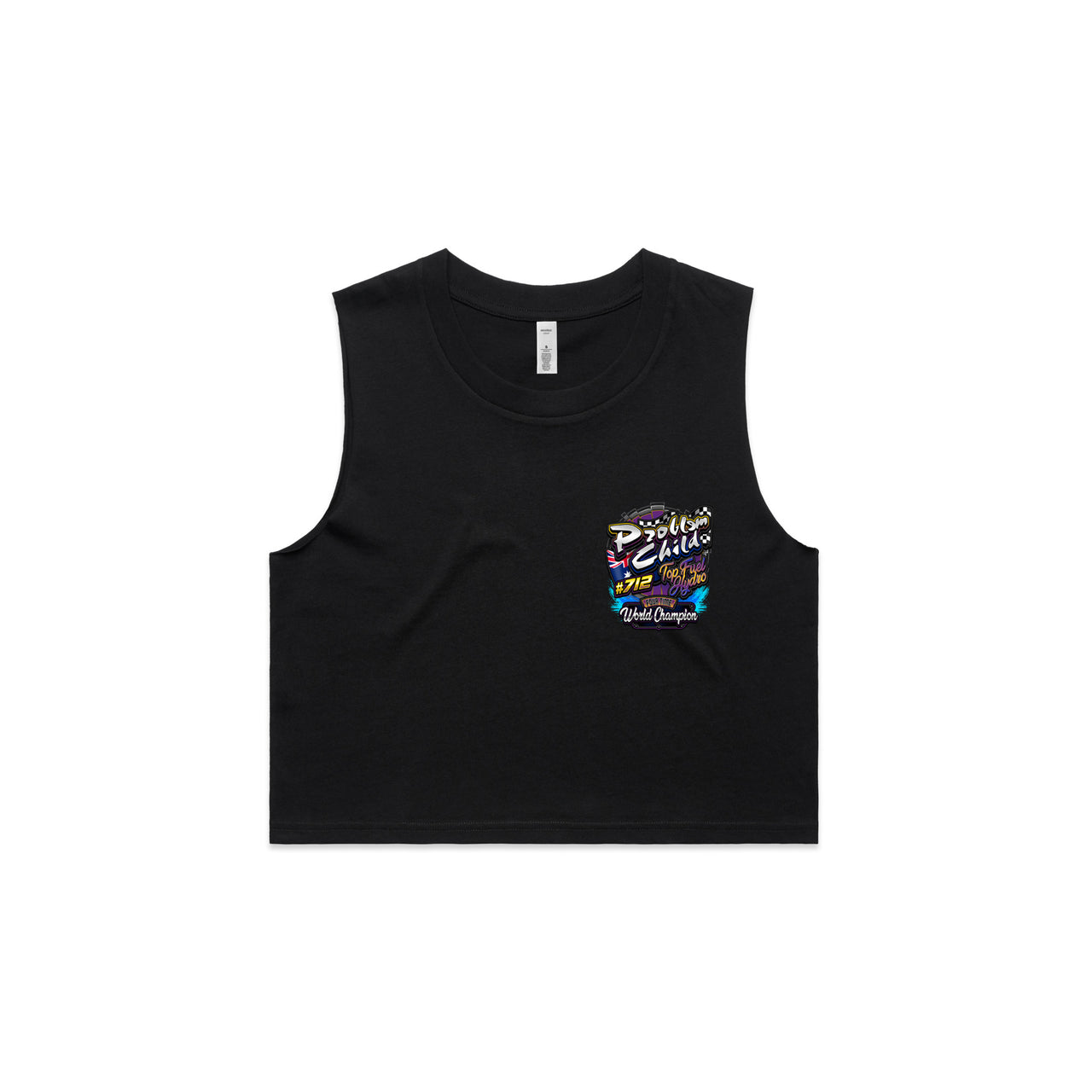 Problem Child Top Fuel Hydro Ladies Crop Tank