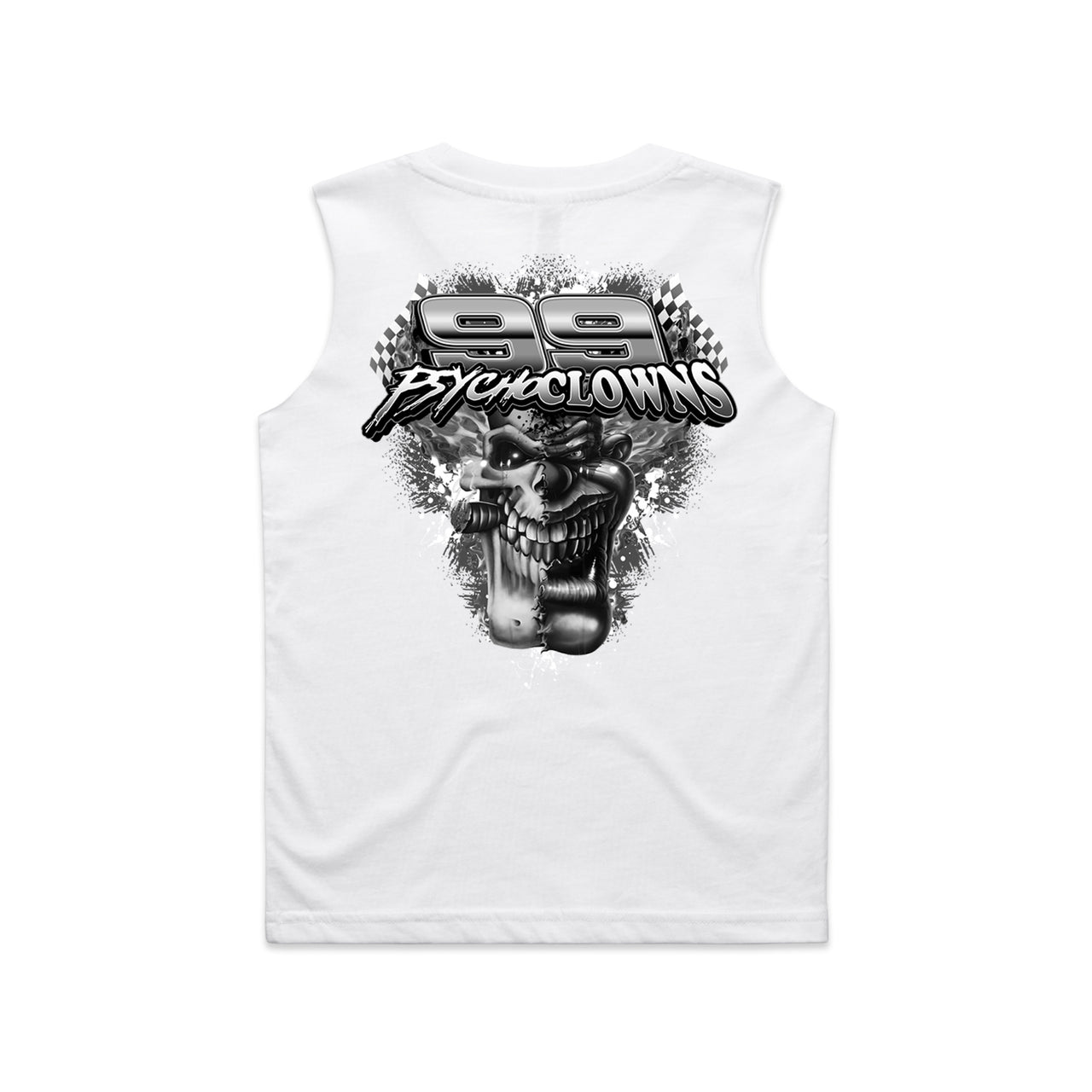 99 Psycho Clowns Black Print Youth/Kids Tank