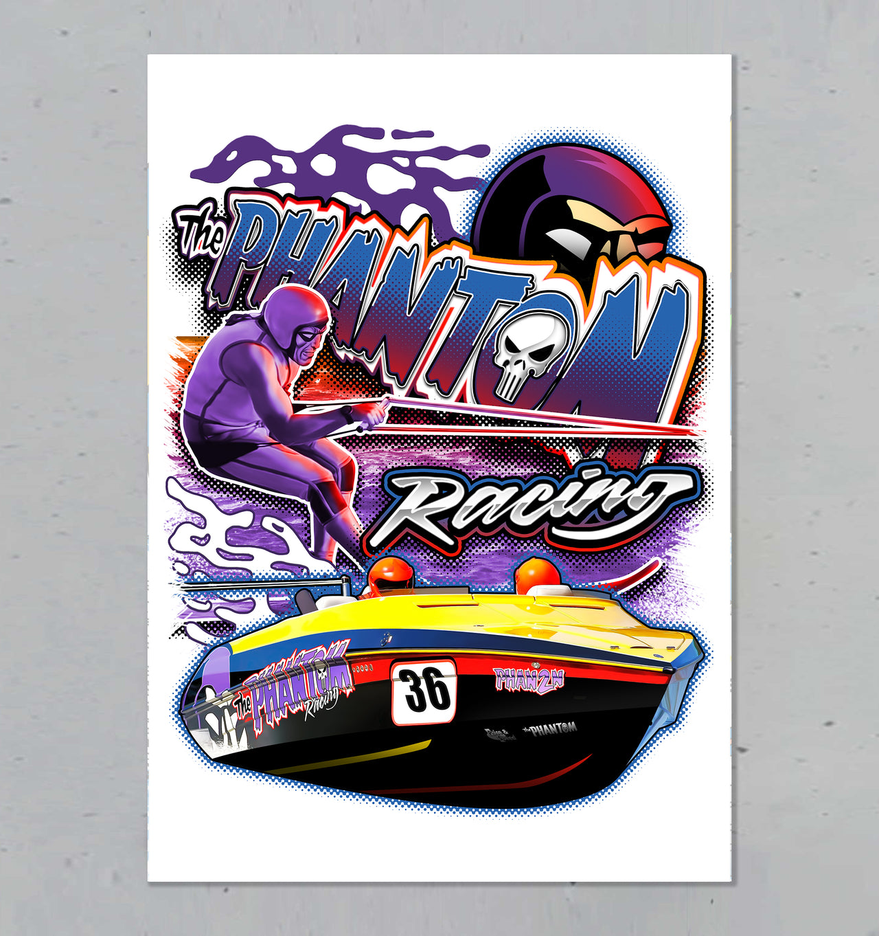 The Phantom Racing Poster