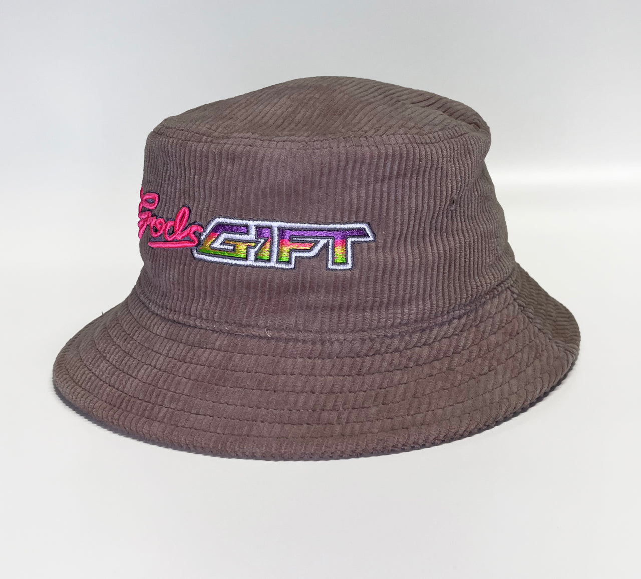 Gods Gift Corded Embroidered Bucket Hat