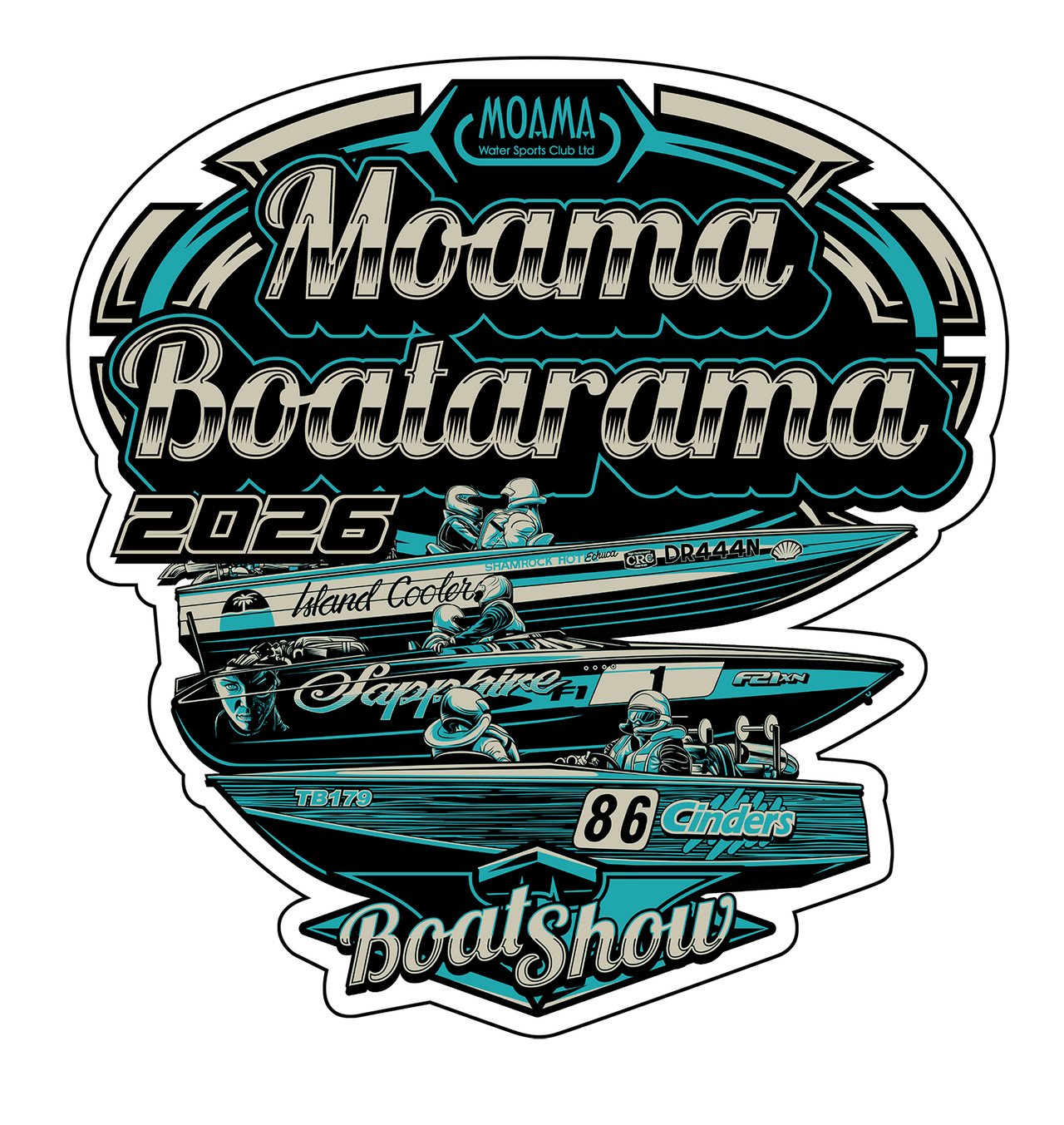 Moama Boatarama 2026 Single Sticker