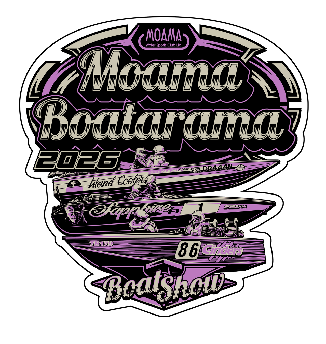 Moama Boatarama 2026 Single Sticker