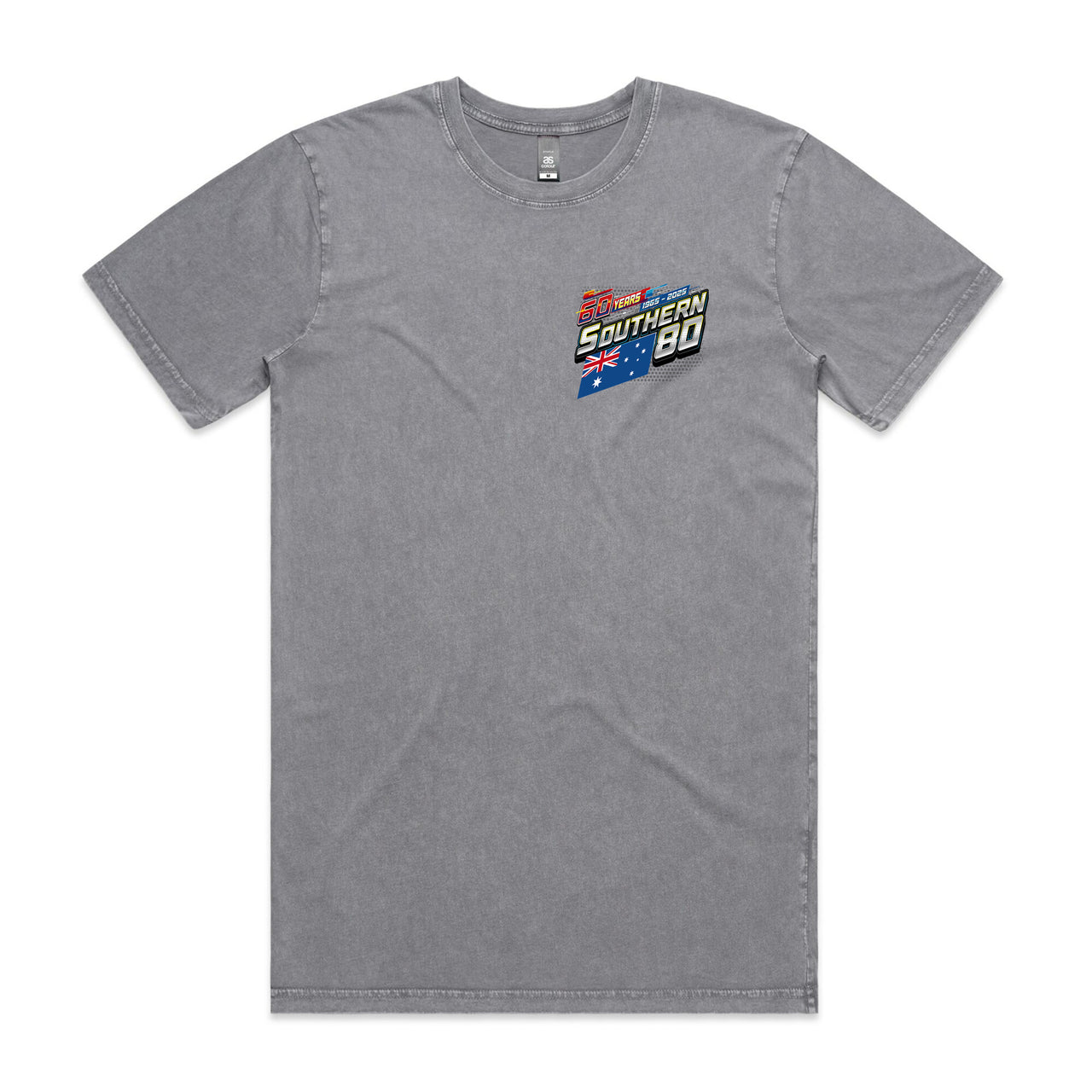 S80 2025 60th Anniversary Men's Stone Wash Tee