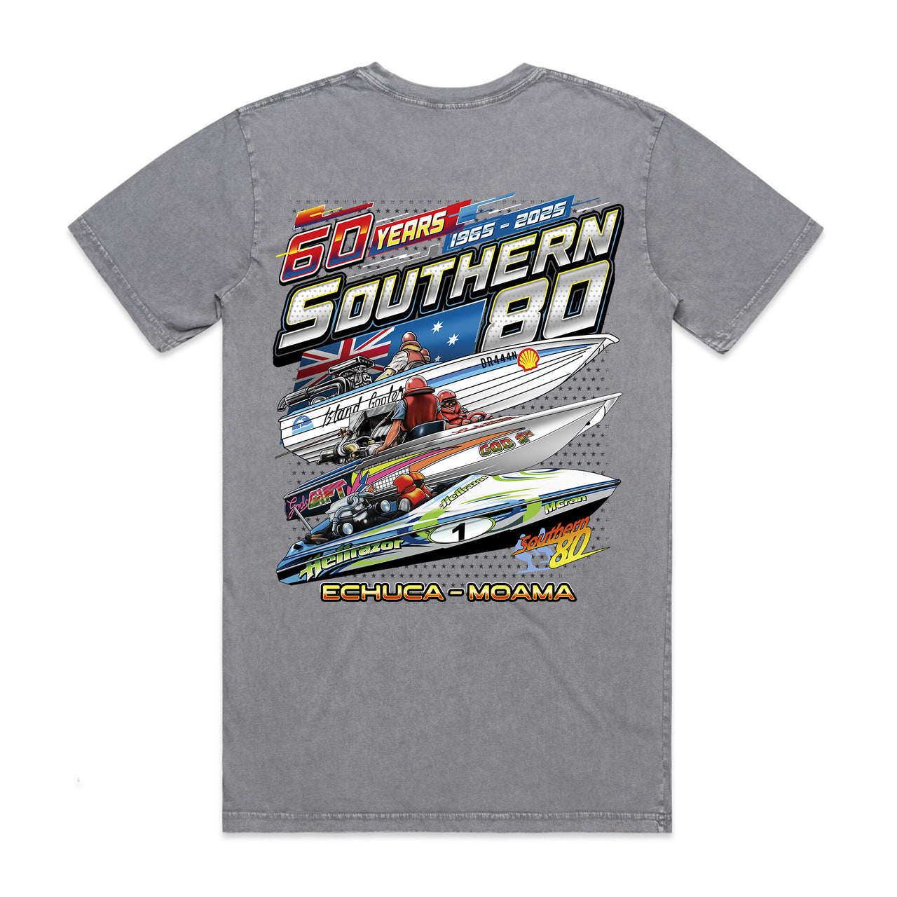 S80 2025 60th Anniversary Men's Stone Wash Tee