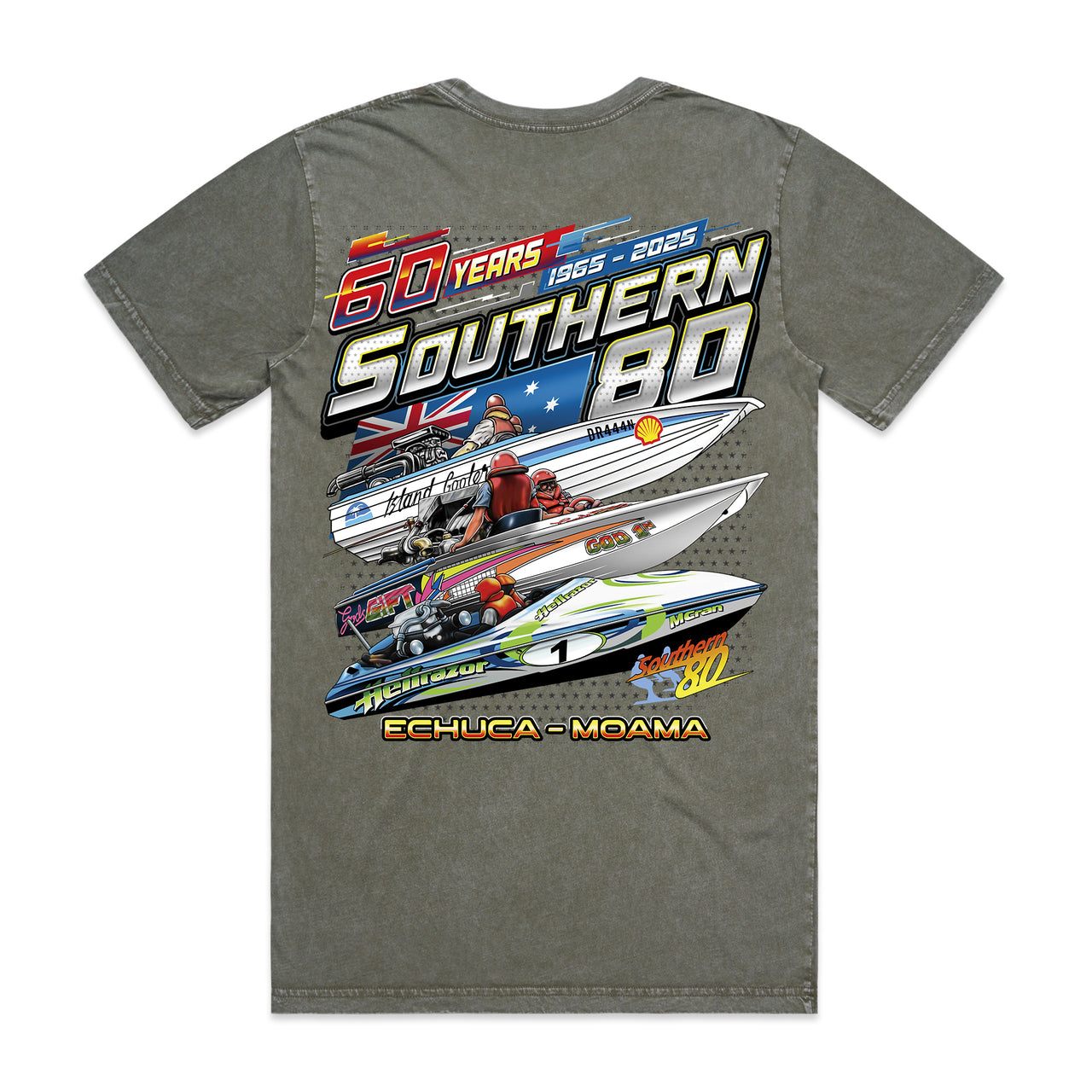 S80 2025 60th Anniversary Men's Stone Wash Tee